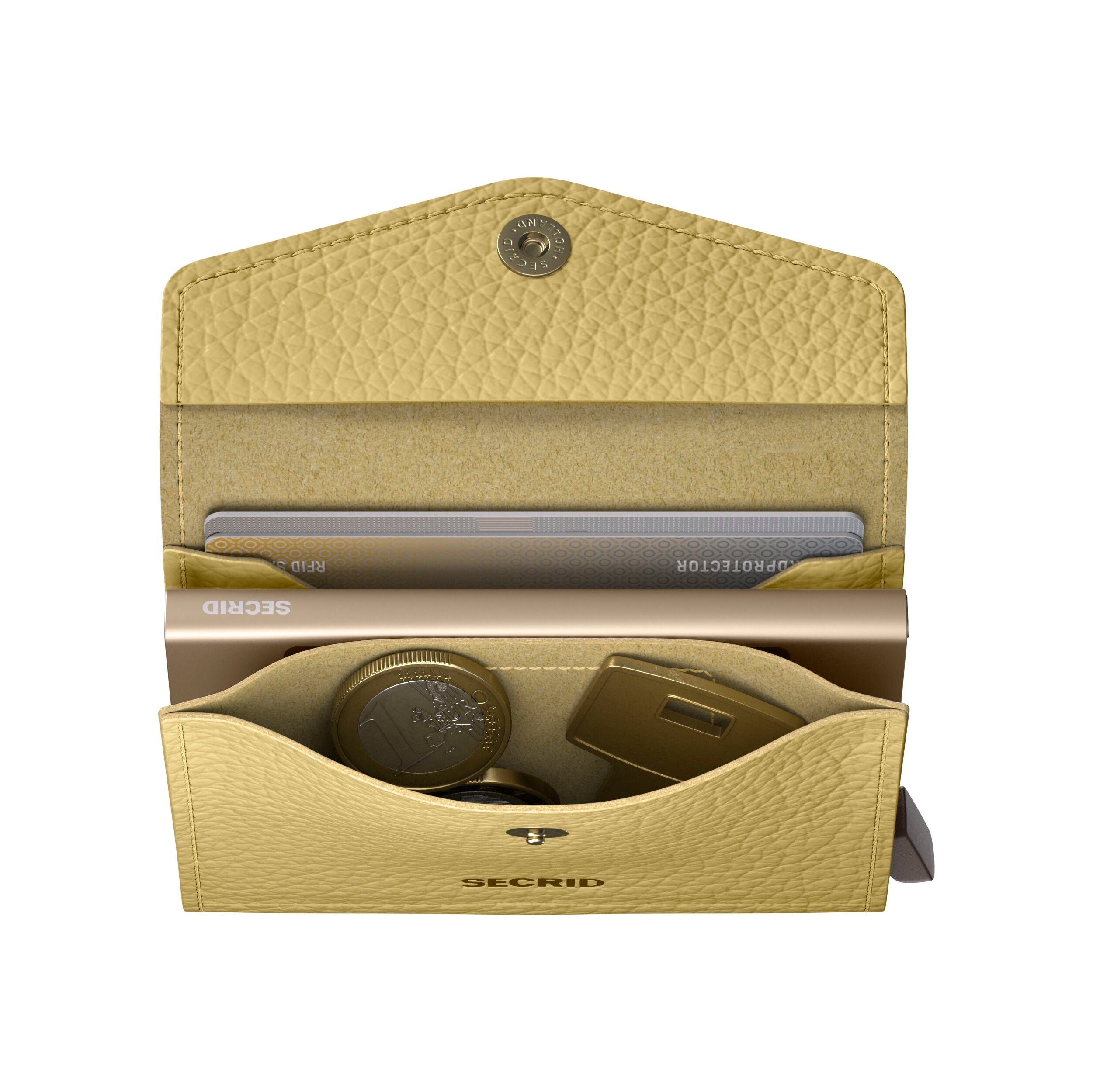 Secrid Envelope Wallet Pebble Butter Yellow