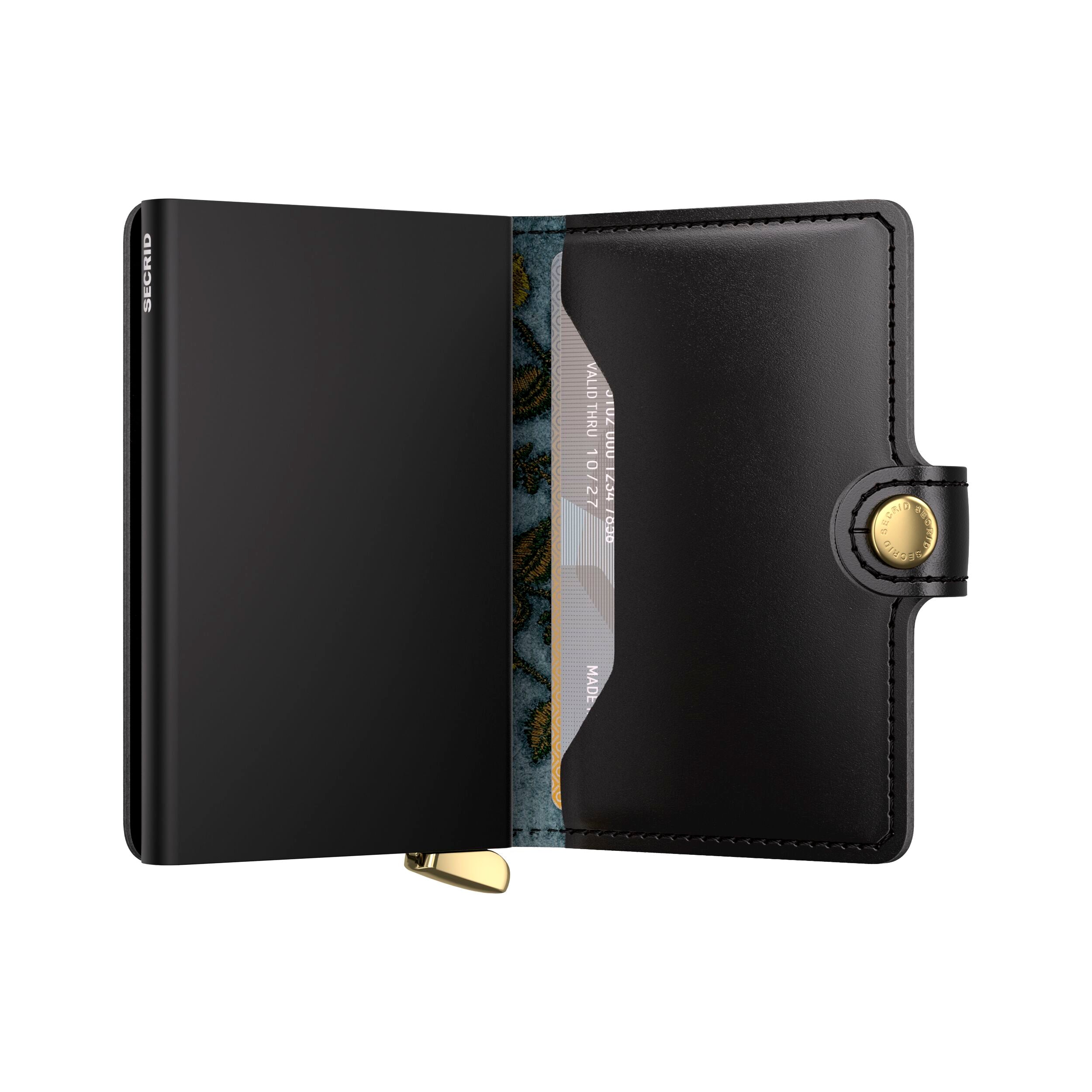 Secrid Premium Miniwallet Stitch Floral Black