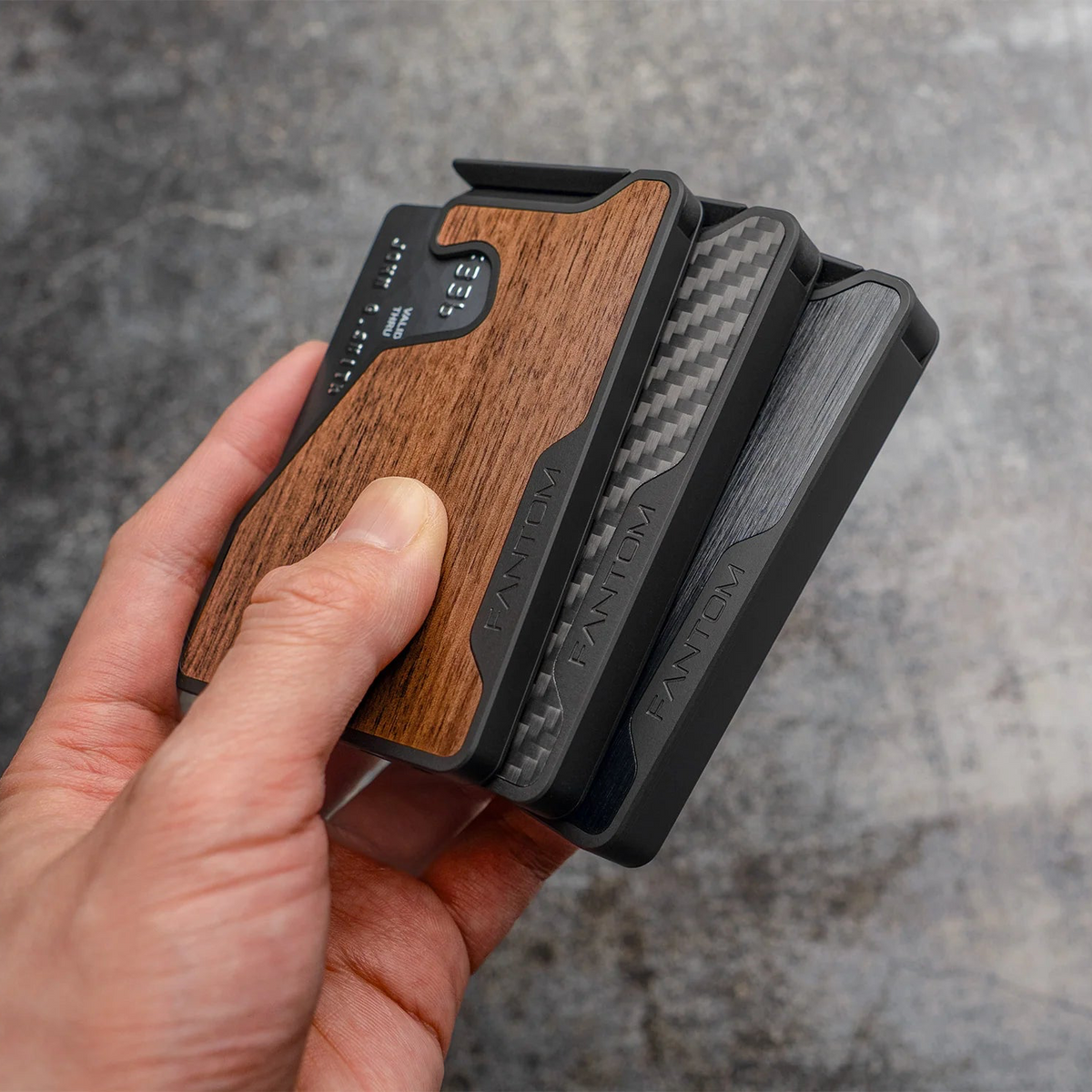 FANTOM M - Carbon Fiber Slim Magsafe Wallet (5-10) Cards