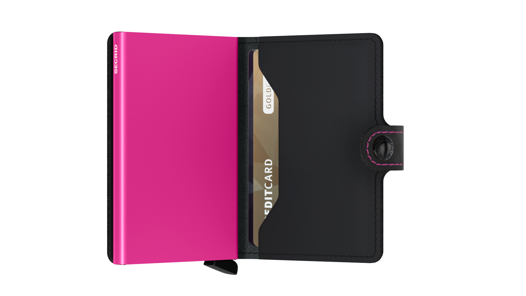 Secrid Miniwallet Matte Black&Fuchsia