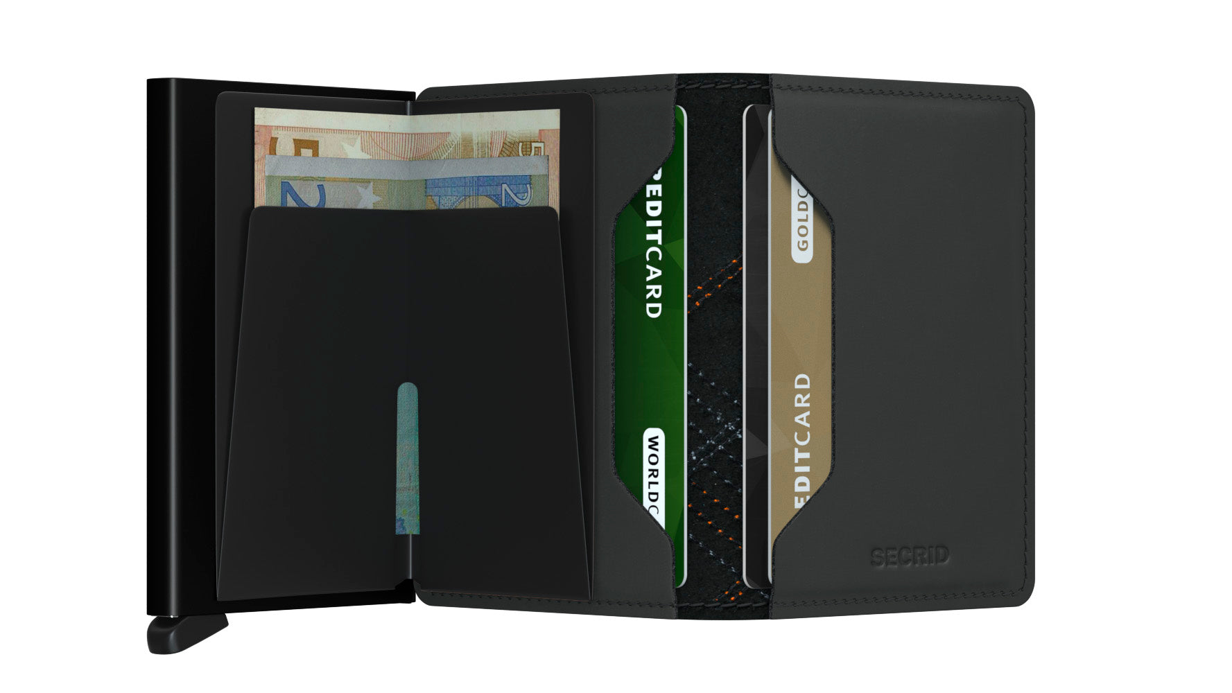 Secrid Slimwallet Stitch Linea Orange