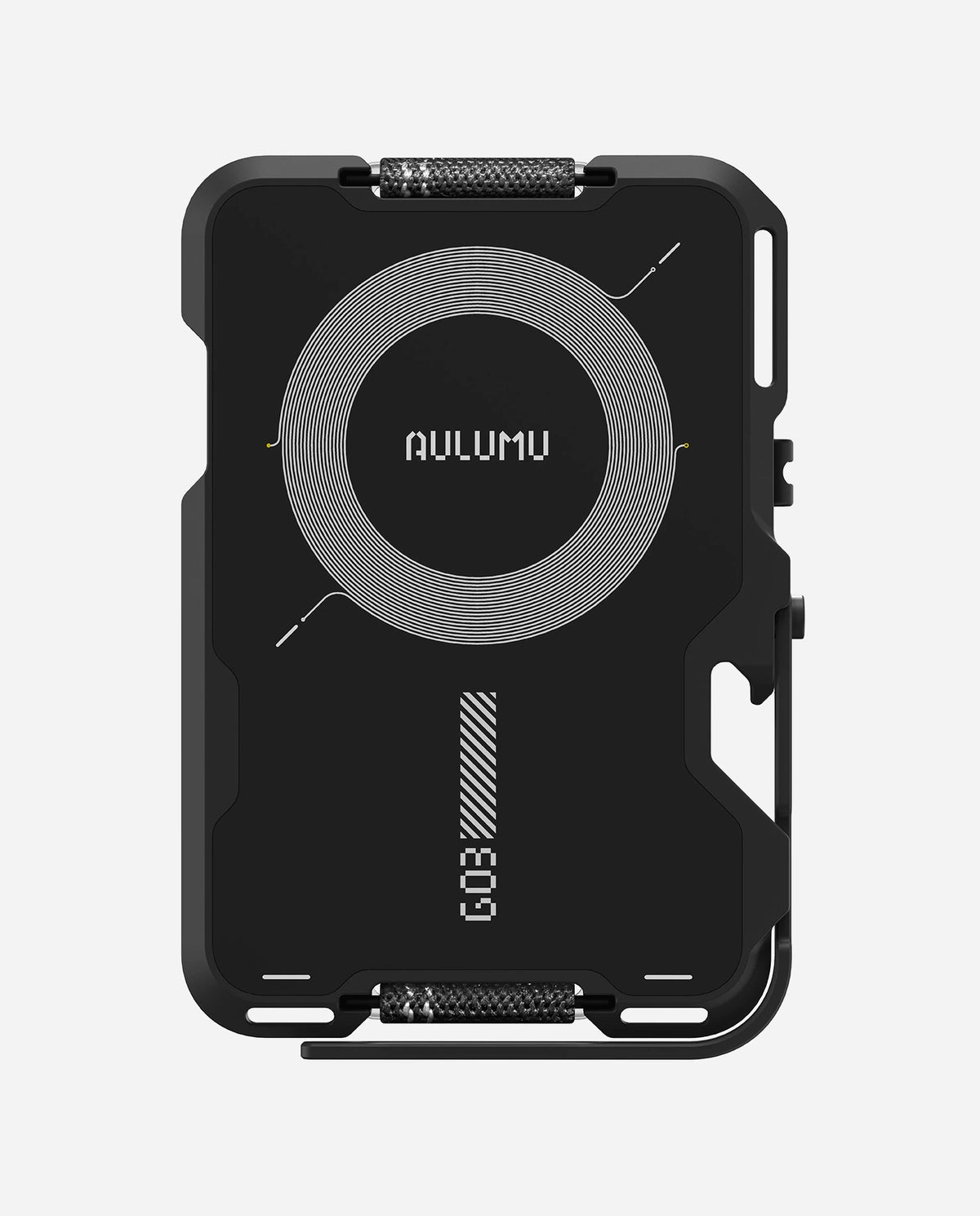 AULUMU Magnetic Metal Wallet Frosted Cover Translucent Gray