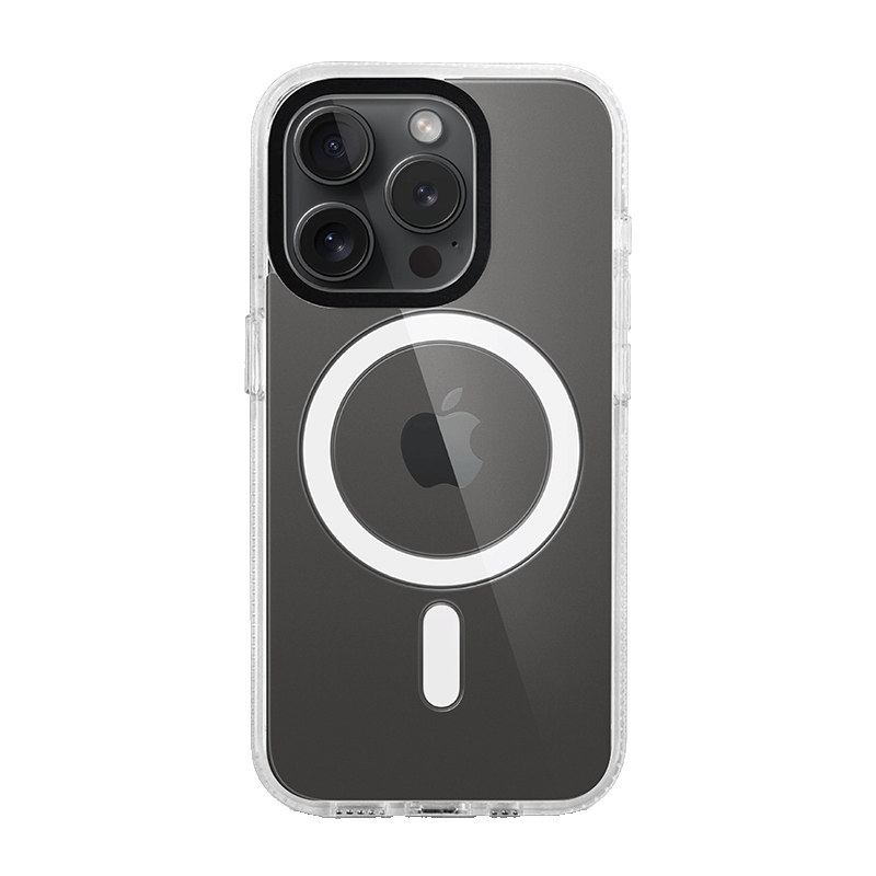 iPhone 15 Pro White Custom Case MagSafe