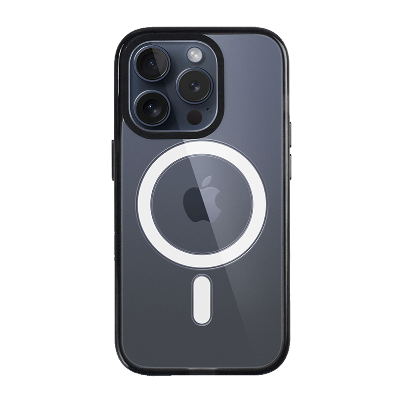 iPhone 15 Pro Black Custom Case MagSafe