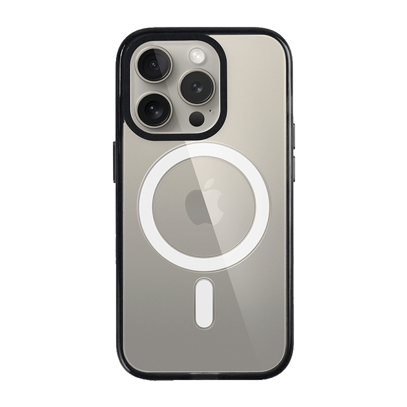 iPhone 15 Pro Black Custom Case MagSafe