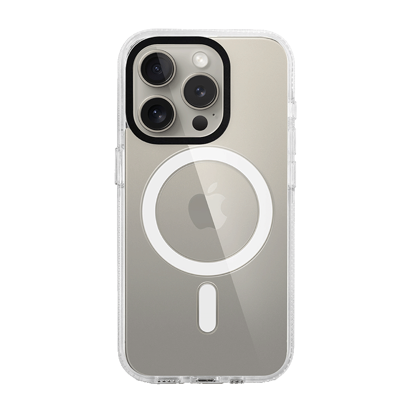 iPhone 15 Pro White Custom Case MagSafe