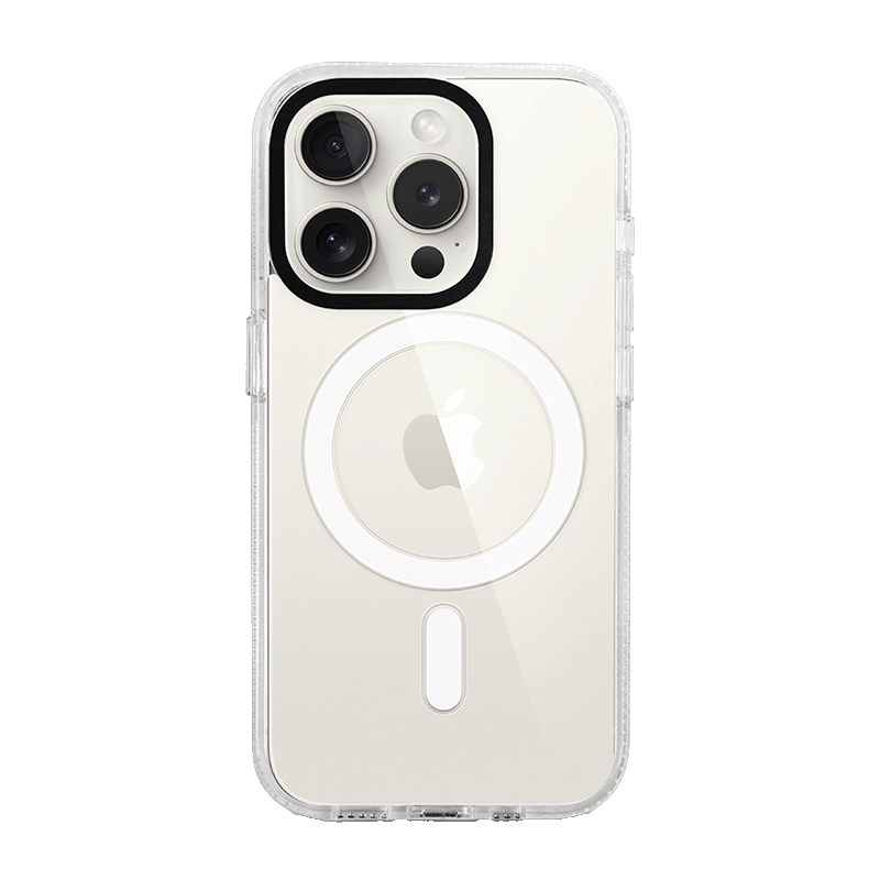 iPhone 15 Pro White Custom Case MagSafe