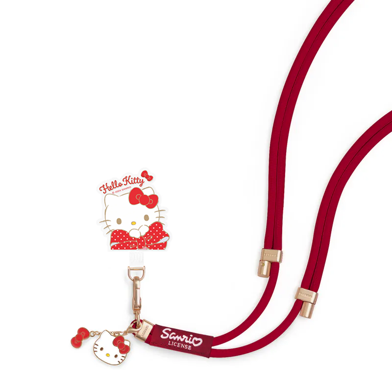 GARMMA Metal Charm Lanyard 160cm Hello Kitty Red