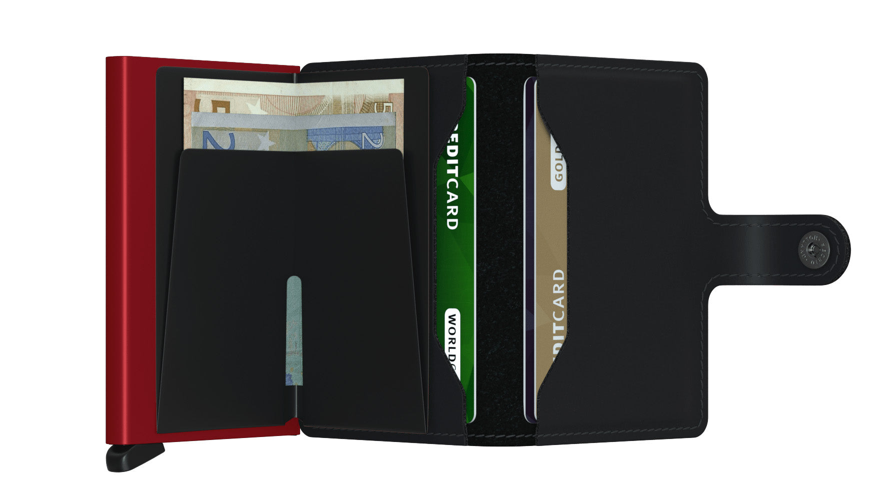 Secrid Miniwallet Matte Black & Red