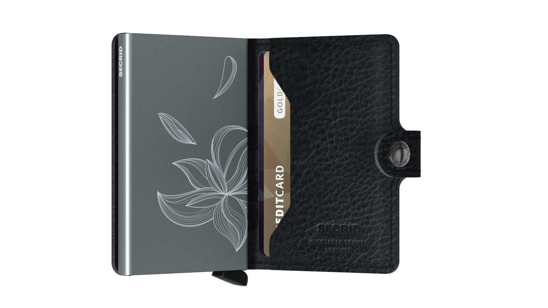 Secrid Miniwallet Stitch Magnolia Black