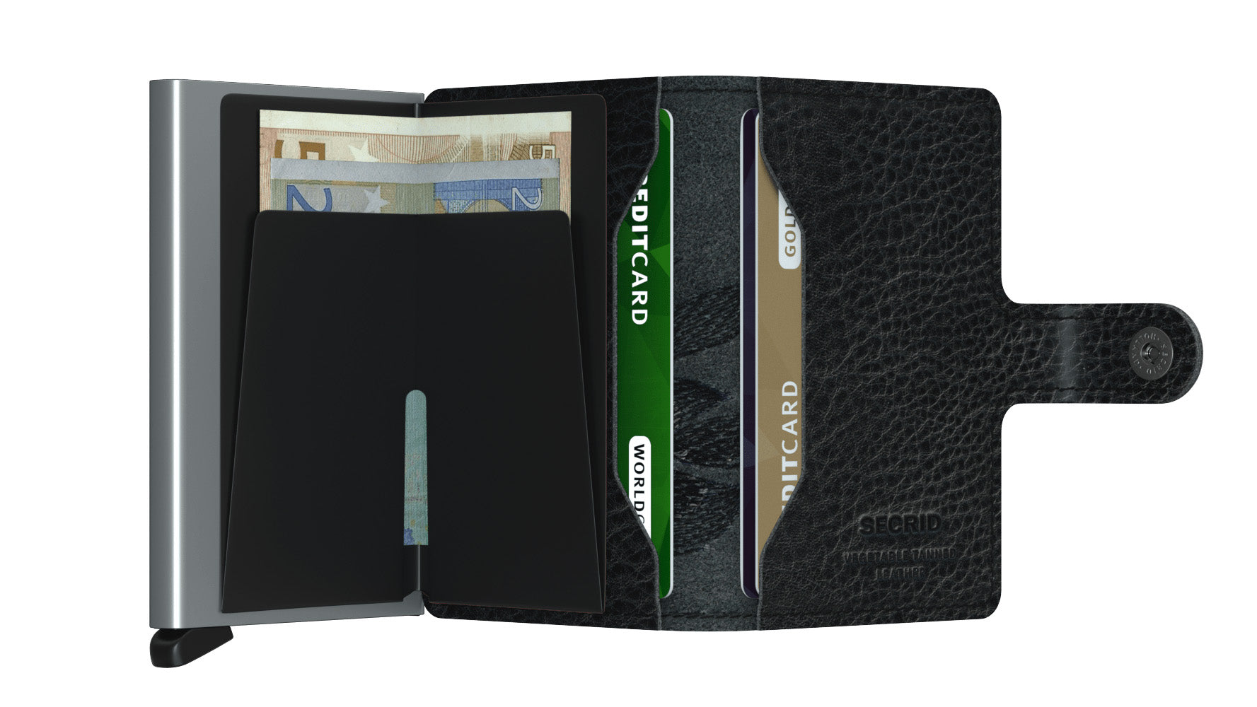 Secrid Miniwallet Stitch Magnolia Black