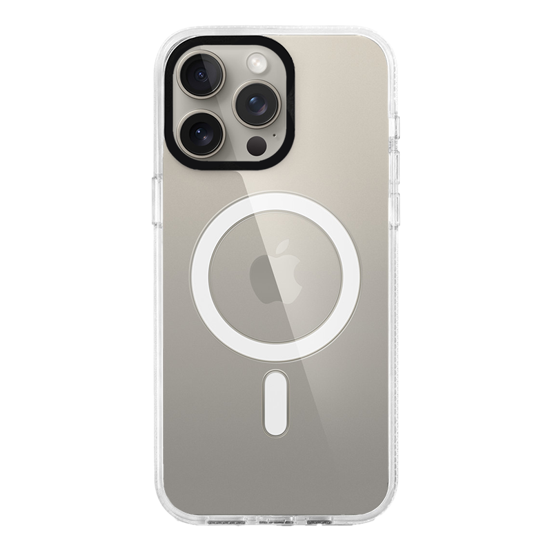 iPhone 15 Pro Max White Custom Case MagSafe