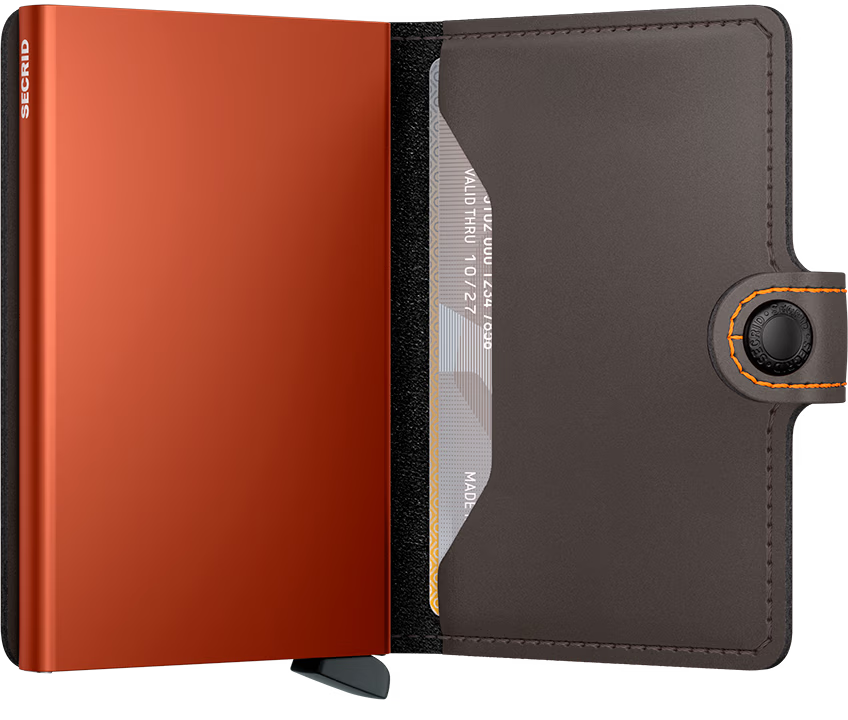 Secrid Miniwallet Matte Truffle & Orange