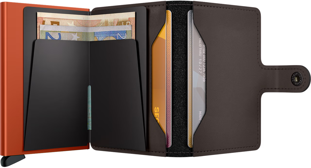 Secrid Miniwallet Matte Truffle & Orange