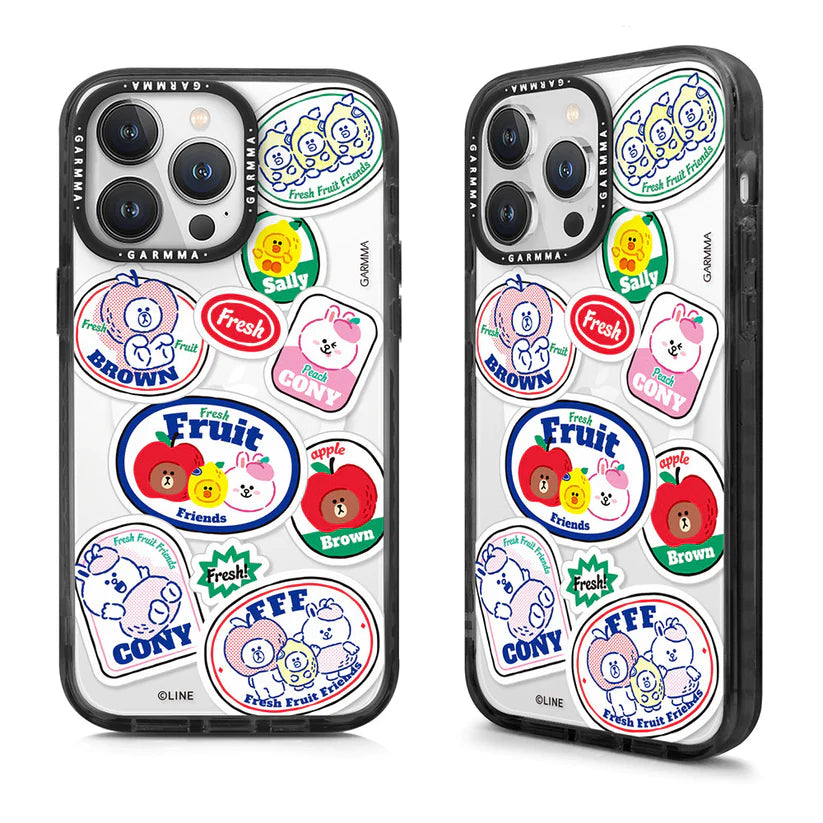 iPhone 15 Series GARMMA Line Friends Fresh Fruit Friends MagSafe Case