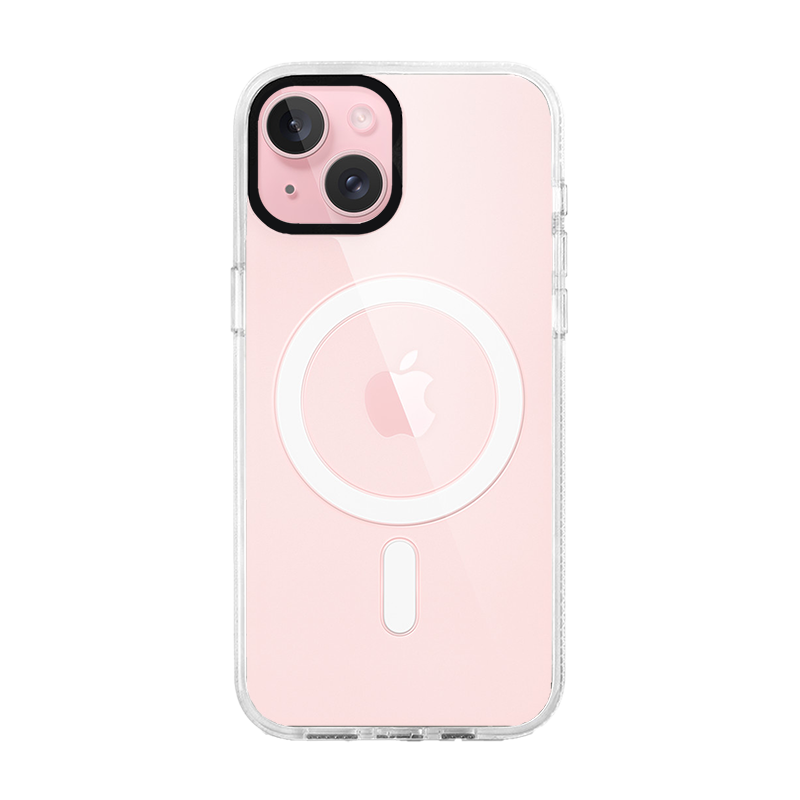 iPhone 15 White Custom Case MagSafe