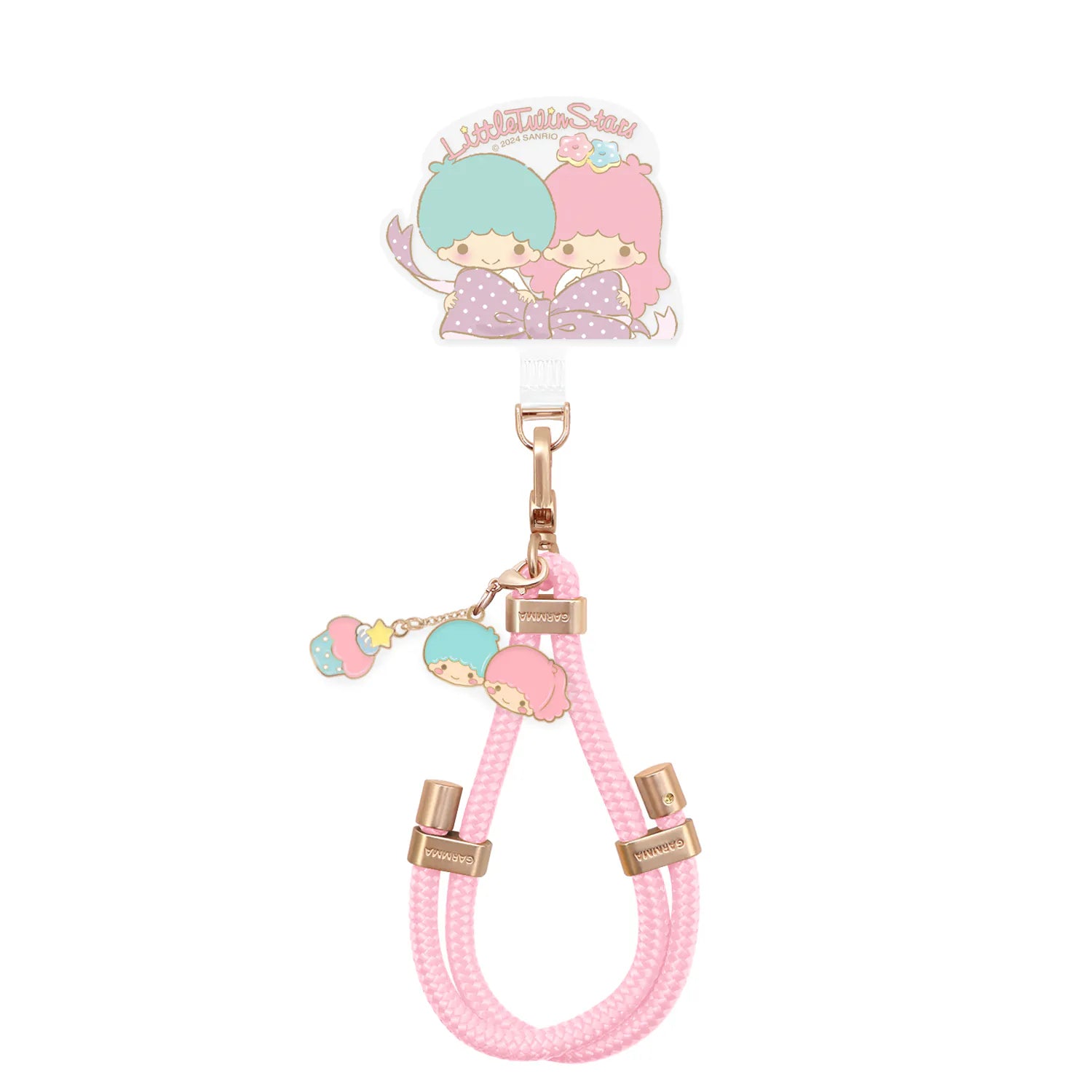 GARMMA Metal Charm Lanyard 36cm Little Twin Stars