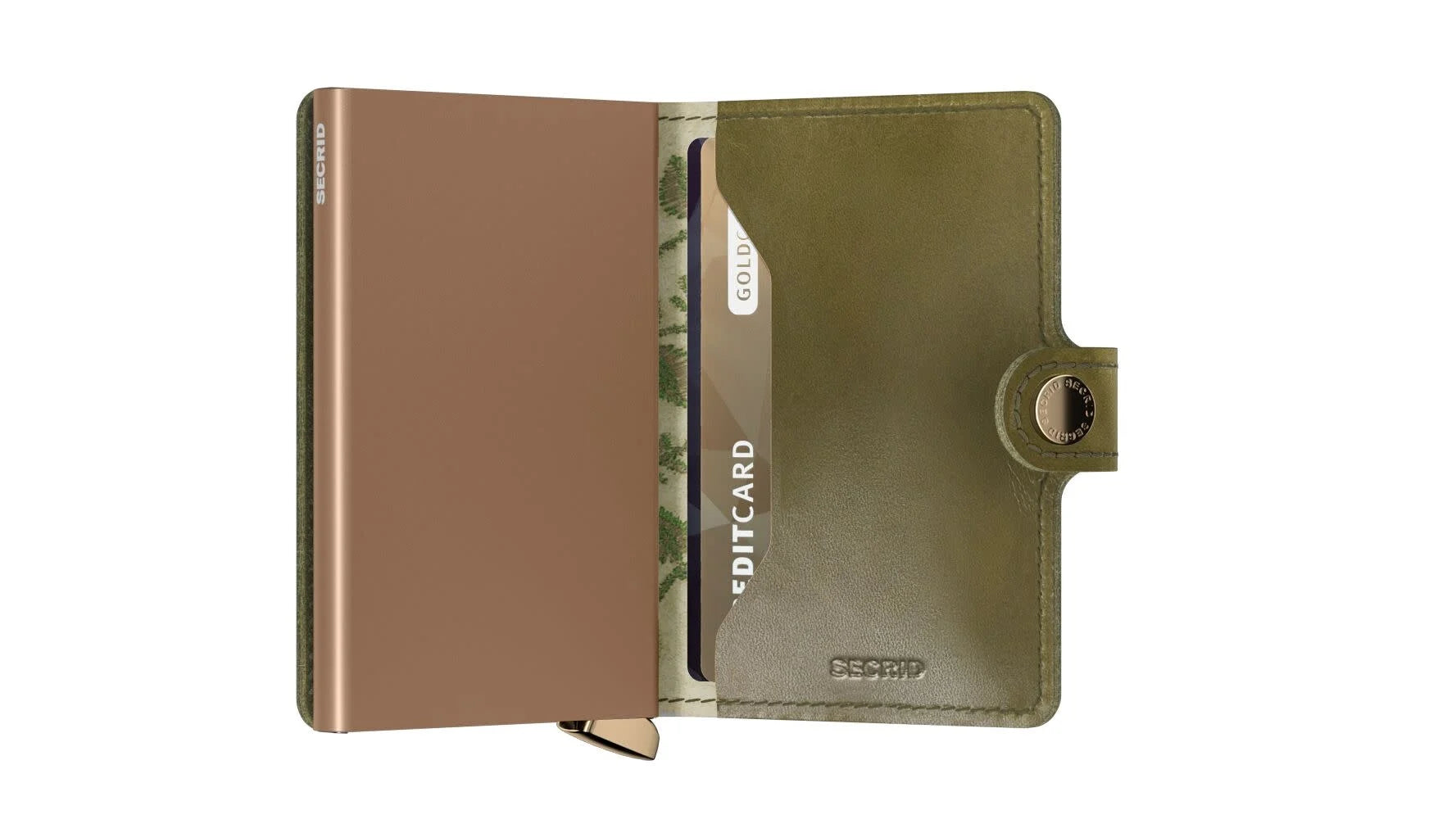 Secrid Premium Miniwallet Stitch Floral Olive