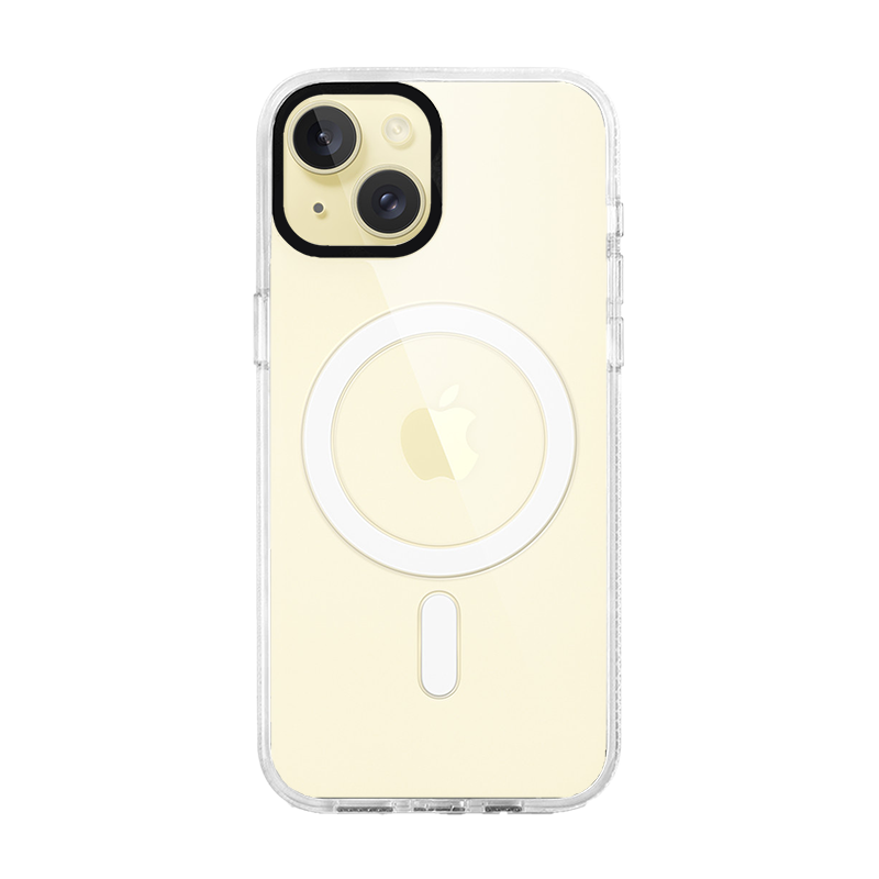 iPhone 15 White Custom Case MagSafe