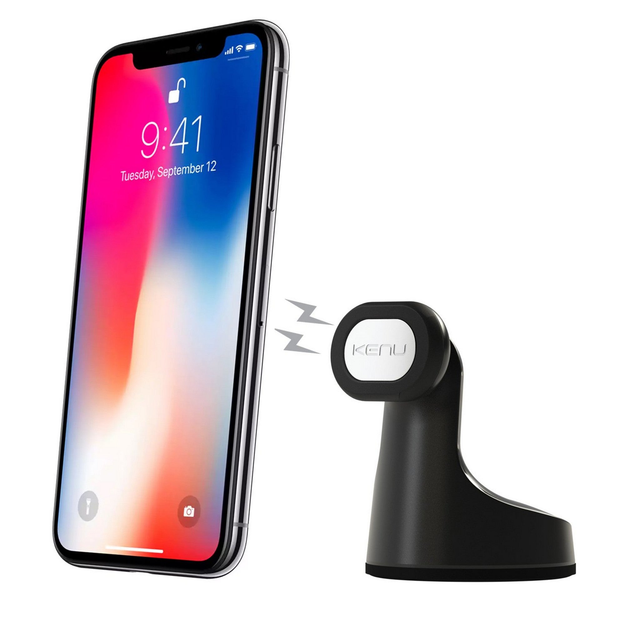 Kenu Black Airbase Magnetic Premium Suction Mount - 15-03255