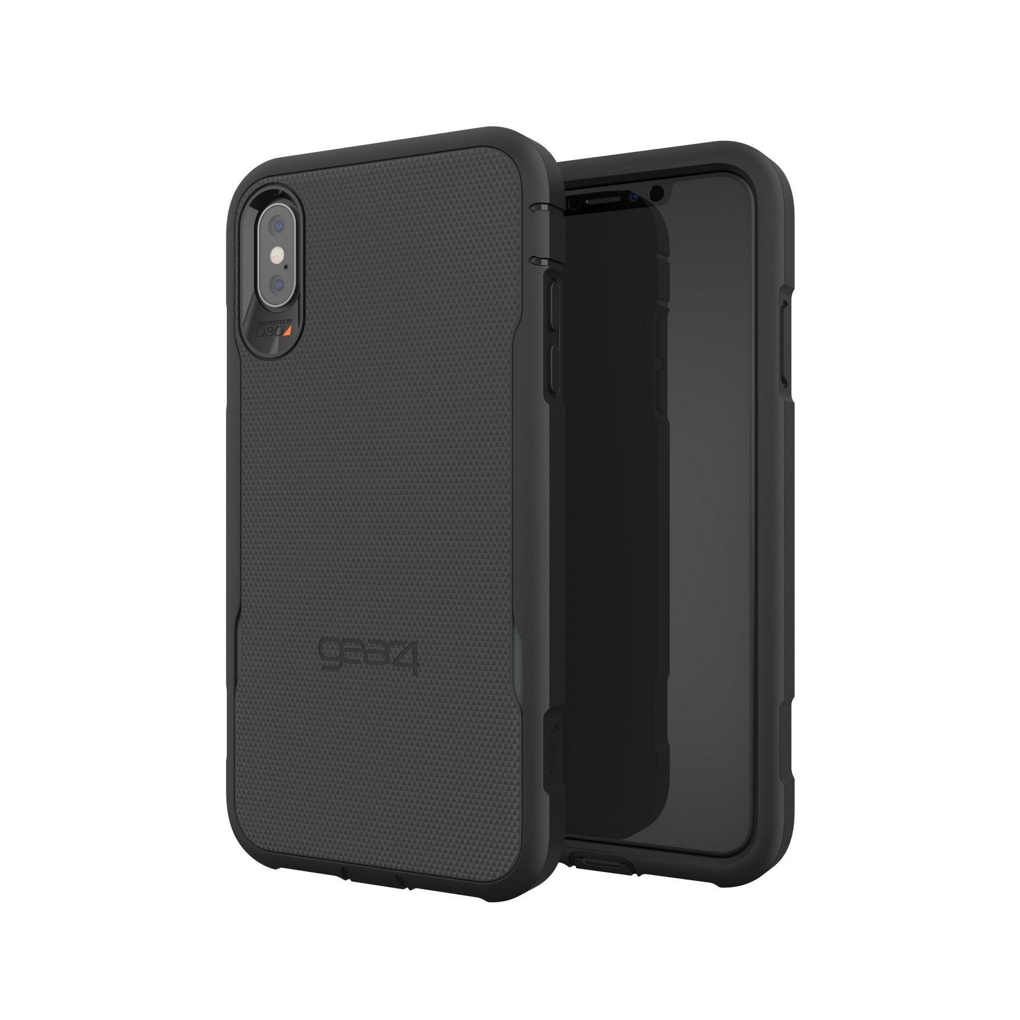 iPhone Xs Max Gear4 D3O Black Platoon Case - 15-03423