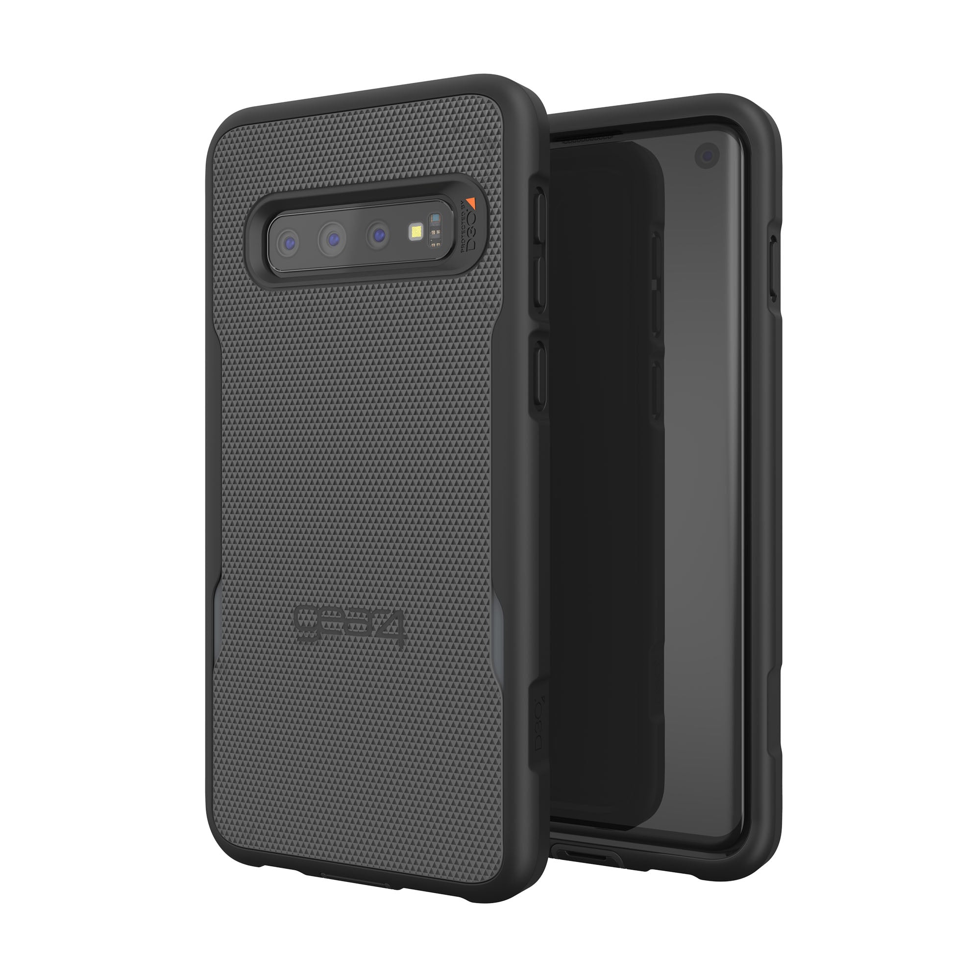 Samsung Galaxy S10 Gear4 D3O Black Platoon Case w/ Holster - 15-04035