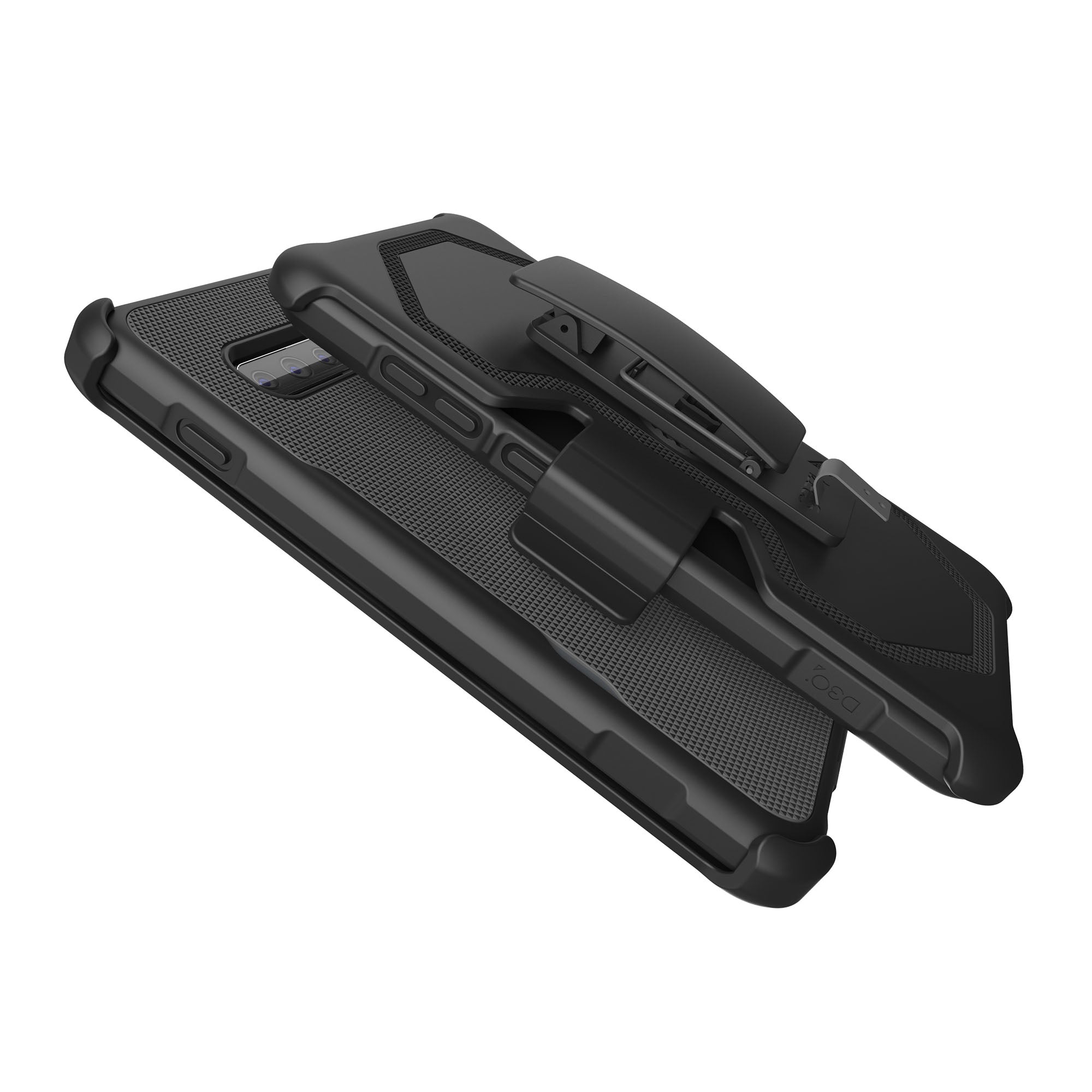 Samsung Galaxy S10+ Gear4 D3O Black Platoon Case w/ Holster - 15-04036