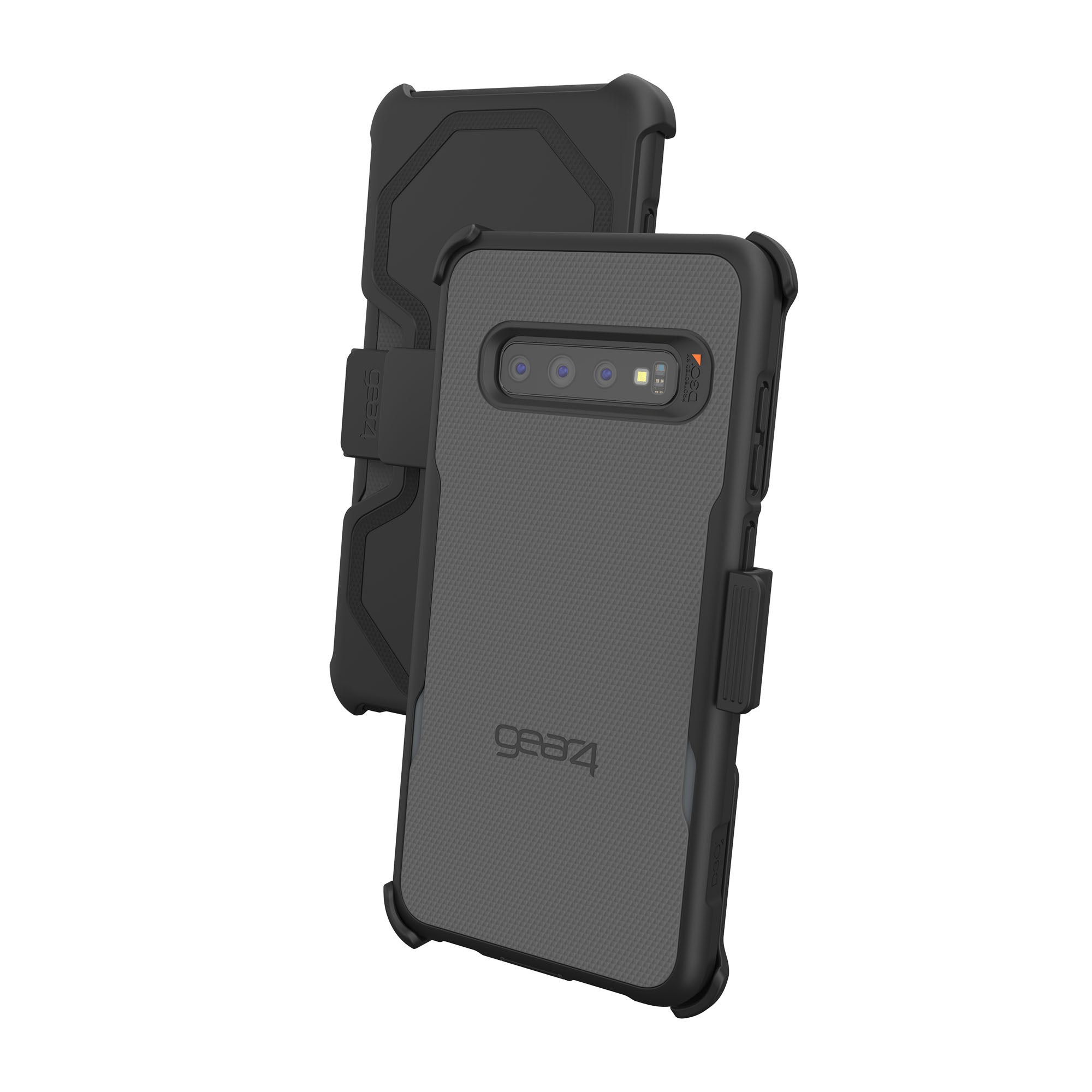 Samsung Galaxy S10+ Gear4 D3O Black Platoon Case w/ Holster - 15-04036