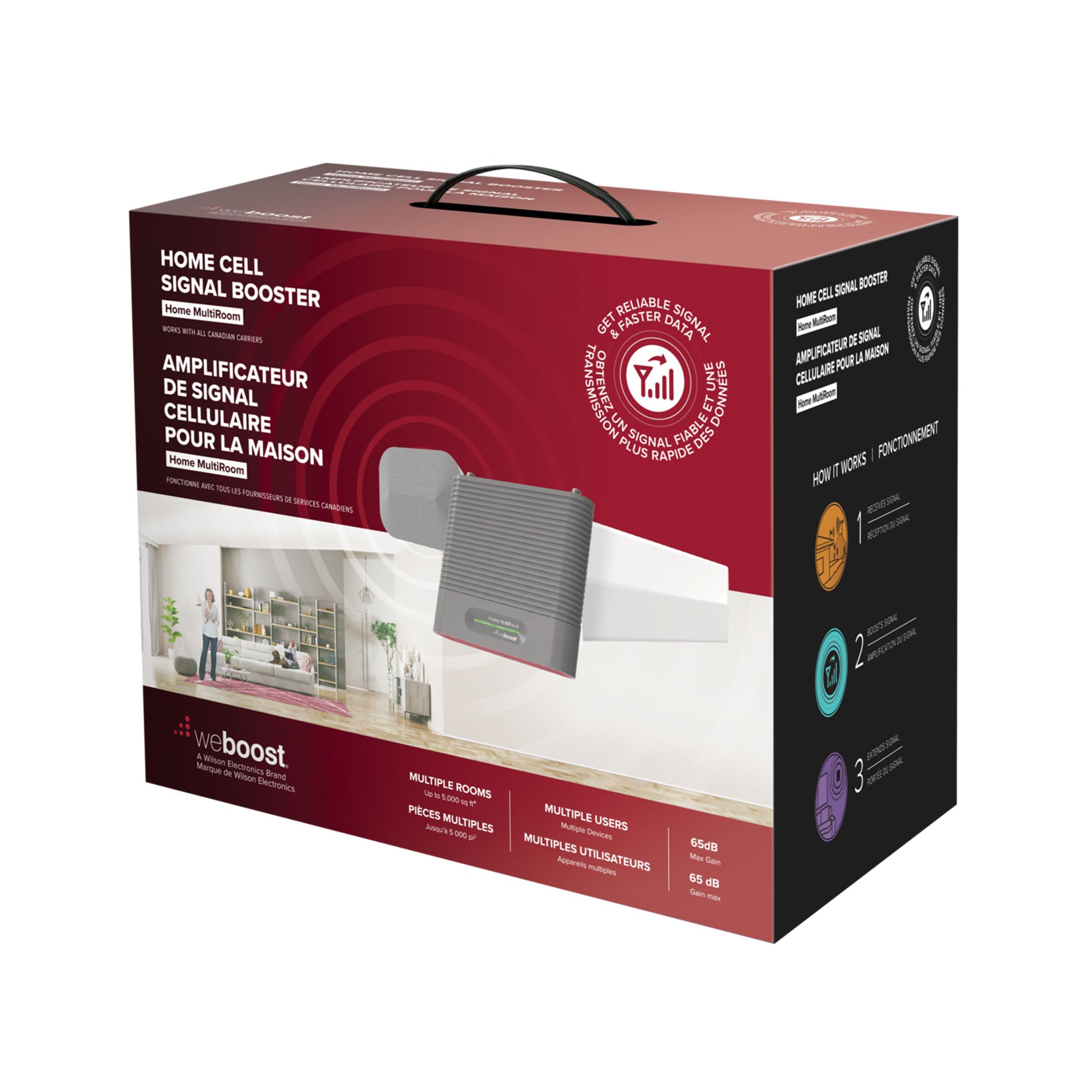 WeBoost Home MultiRoom In-Building Signal Booster Kit - 15-06492