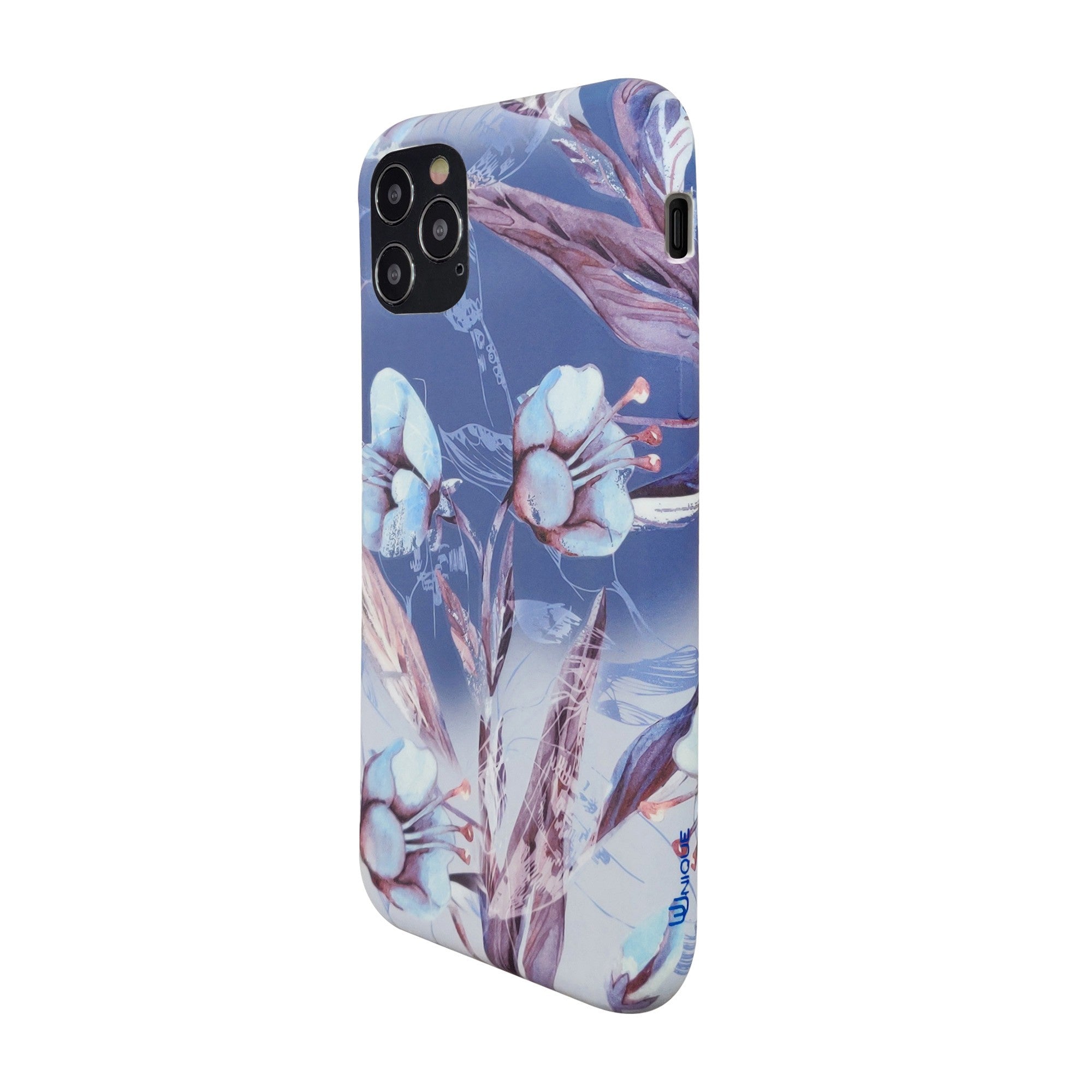 iPhone 12/12 Pro Uunique Blue (Blue Iris) Nutrisiti Eco Printed Back Case - 15-07625