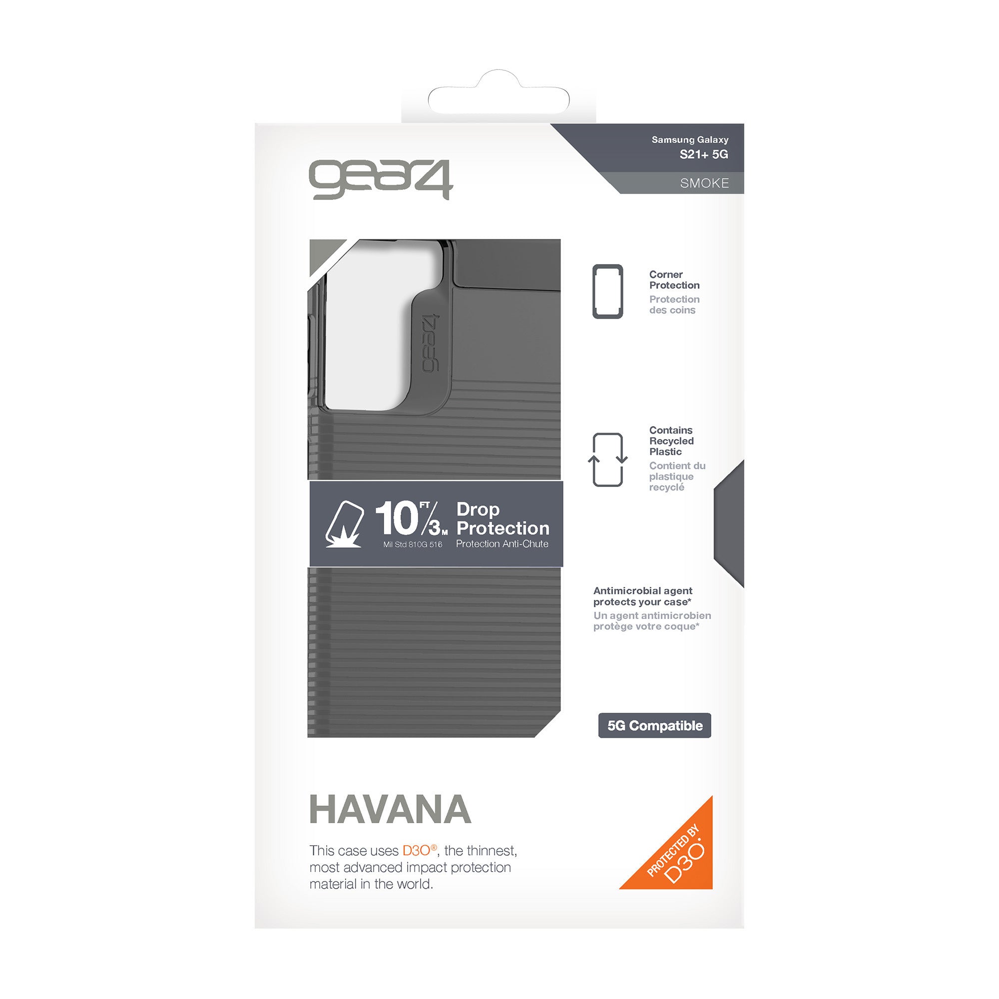 Samsung Galaxy S21+ 5G Gear4 D3O Smoke Havana Case - 15-08378