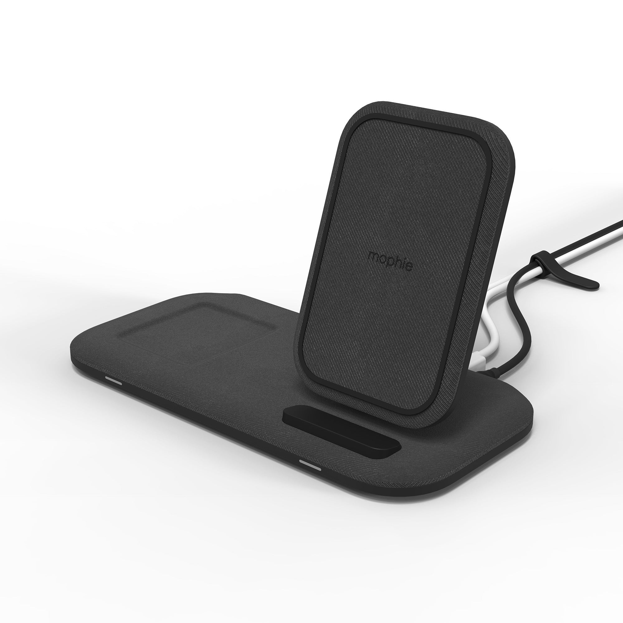 Mophie universal black wireless charge pad w/stand - 15-08492