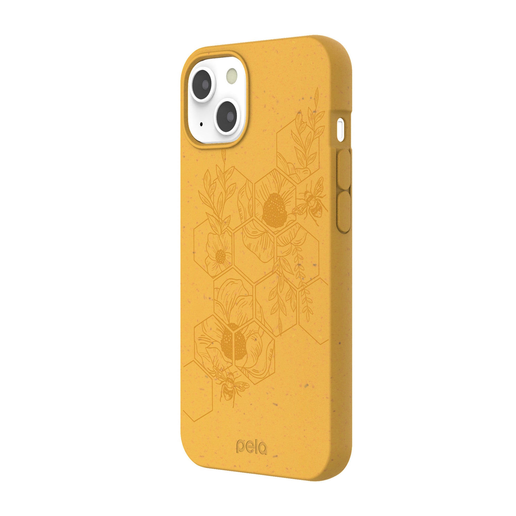 iPhone 13 Pela Yellow Honey Bee Edition Compostable Eco-Friendly Protective Case - 15-09007