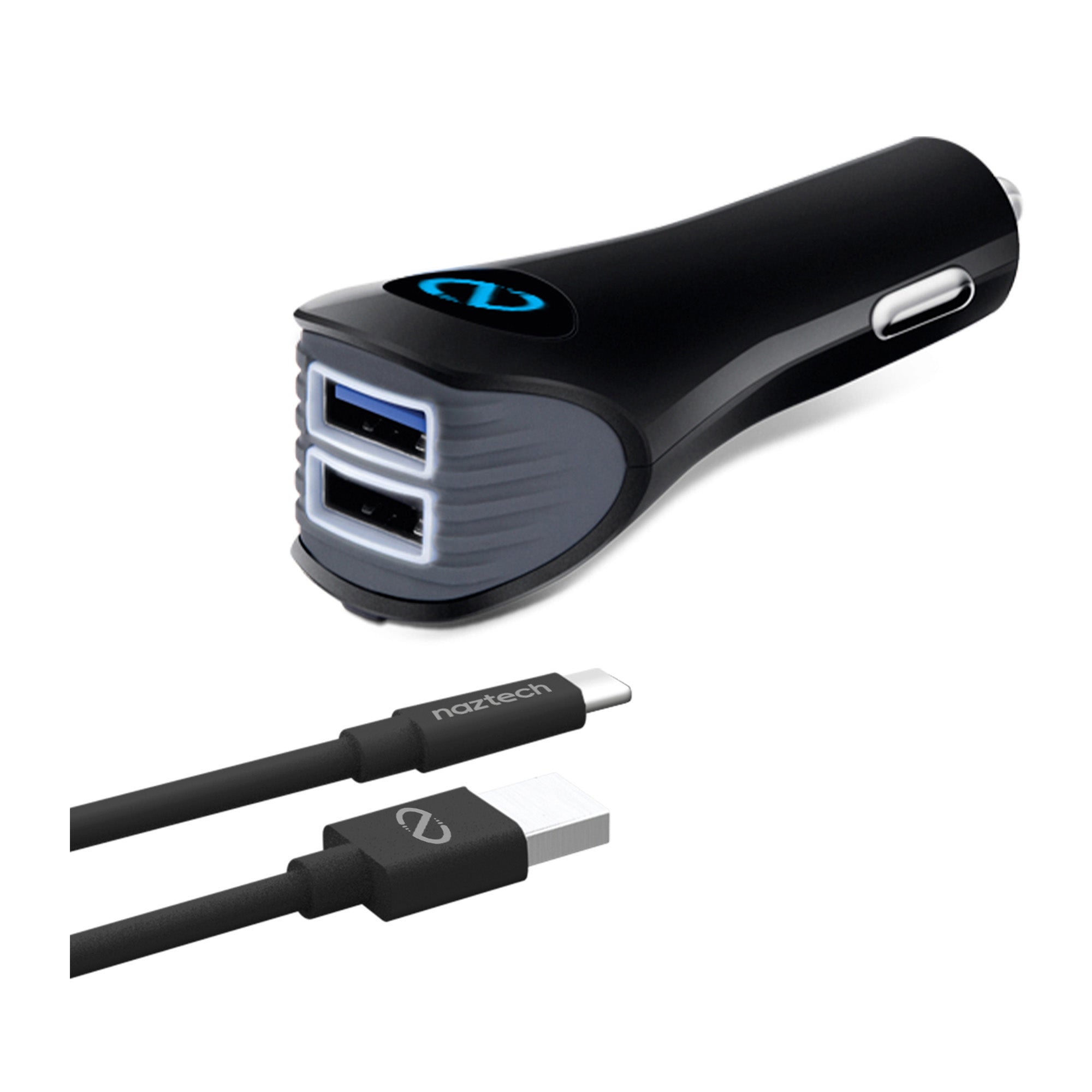 Naztech 15W Black Smart Grip Wireless Charging Car Mount w/ Vent Mount & Suction Mount - 15-09075