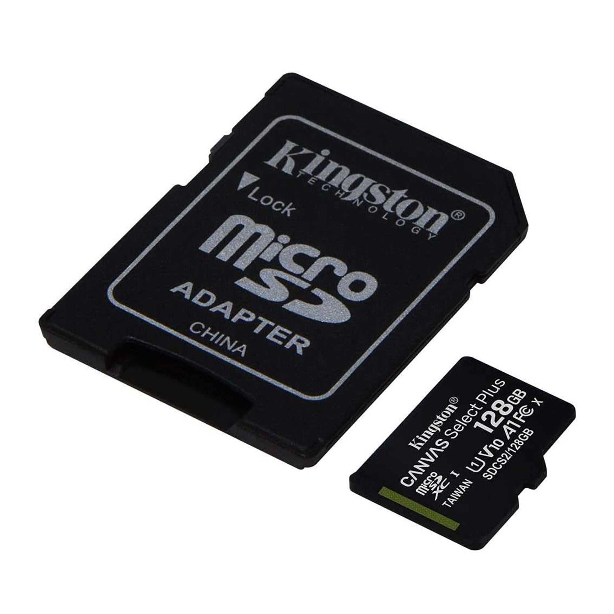 Kingston UHS-I A1 128 GB Canvas Select Plus MicroSD Card w/ SD adapter - 15-09461