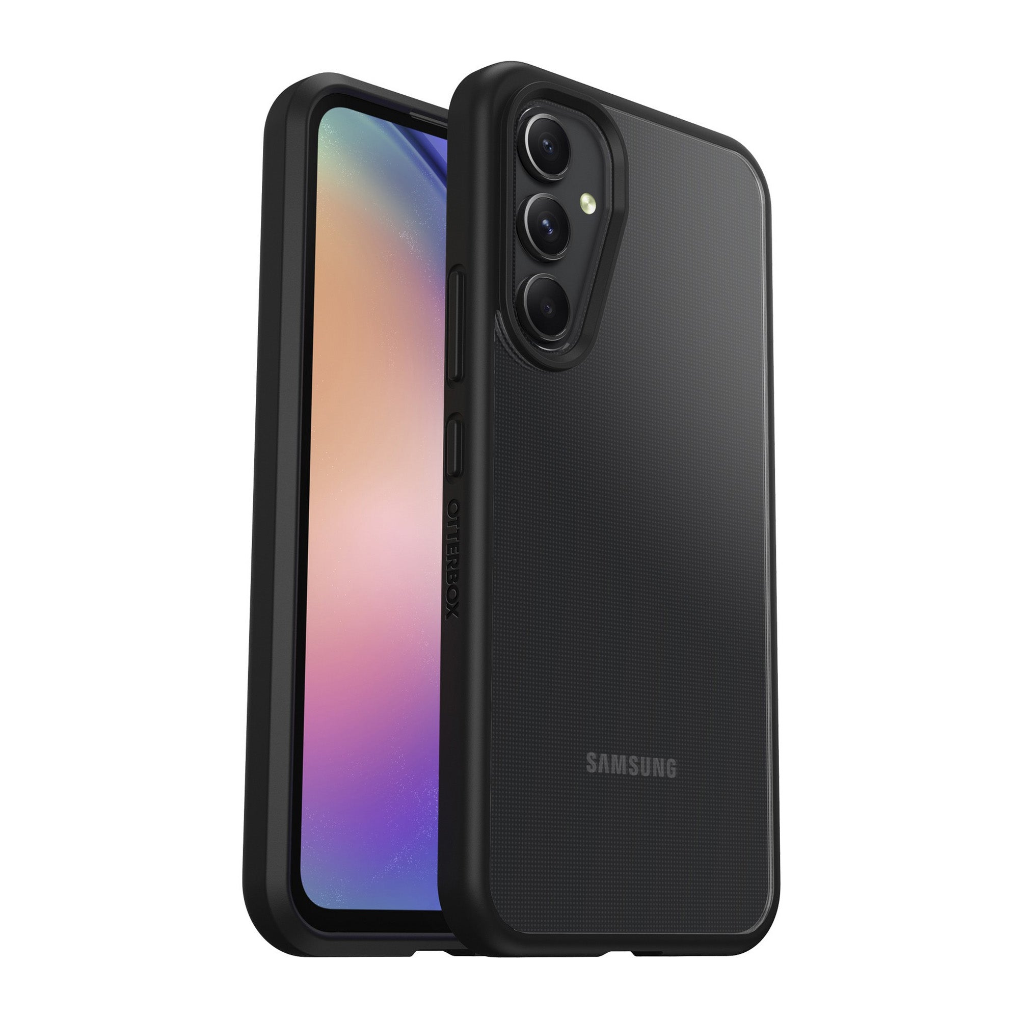 Samsung Galaxy A54 5G Otterbox React Series Case - Clear/Black (Black Crystal) - 15-11121