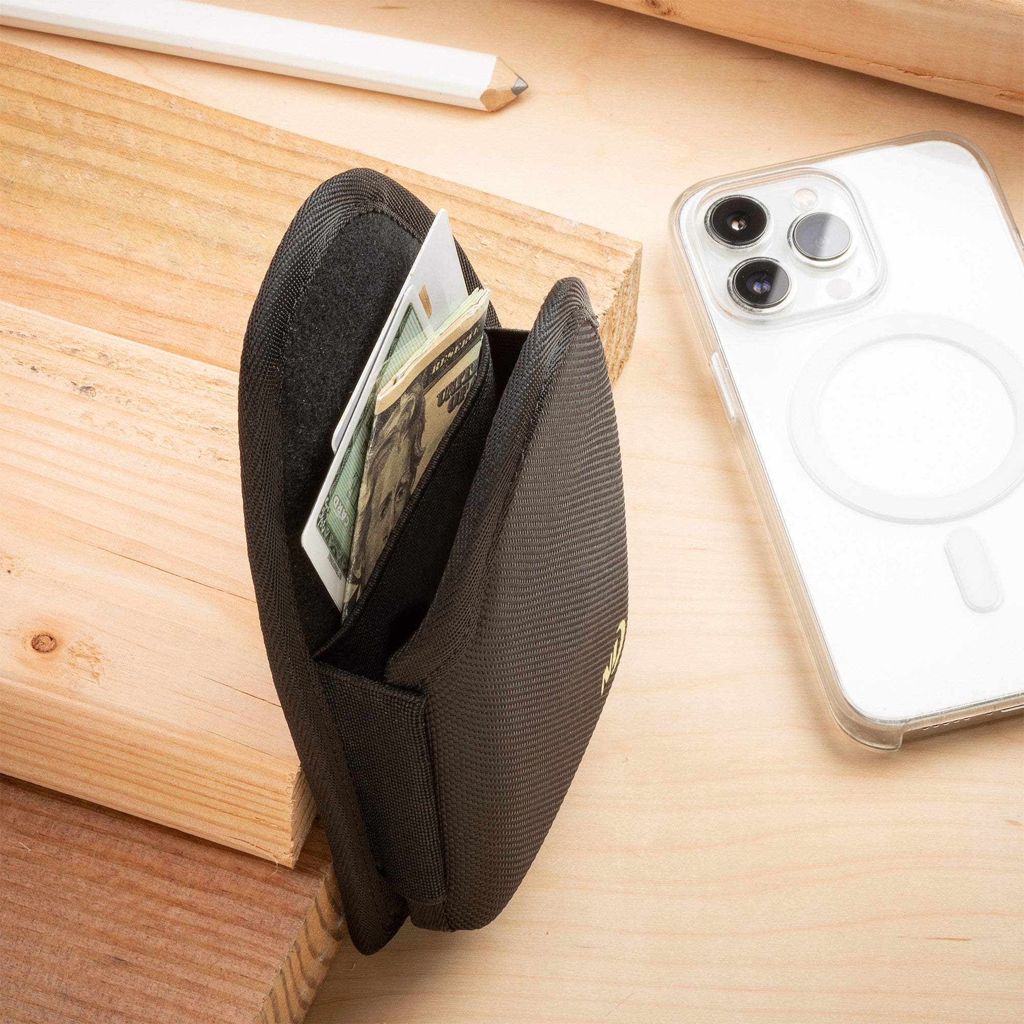 Universal Nite Ize Clip Case Hardshell QuickSlide Holster - XL - Black - 15-11172