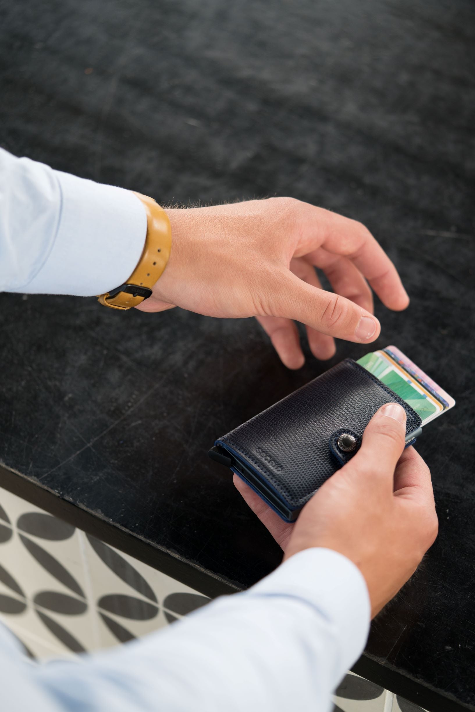 Secrid Miniwallet Rango Blue Titanium