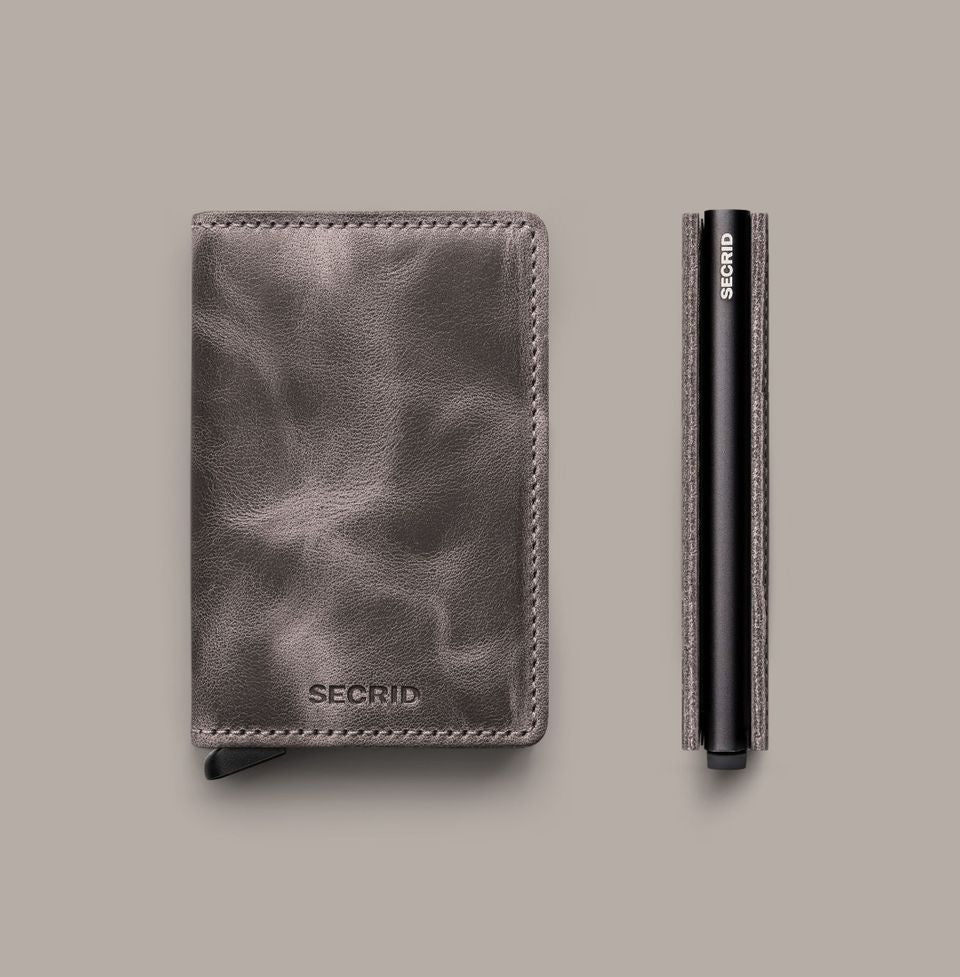 Secrid Slimwallet Vintage Grey Black