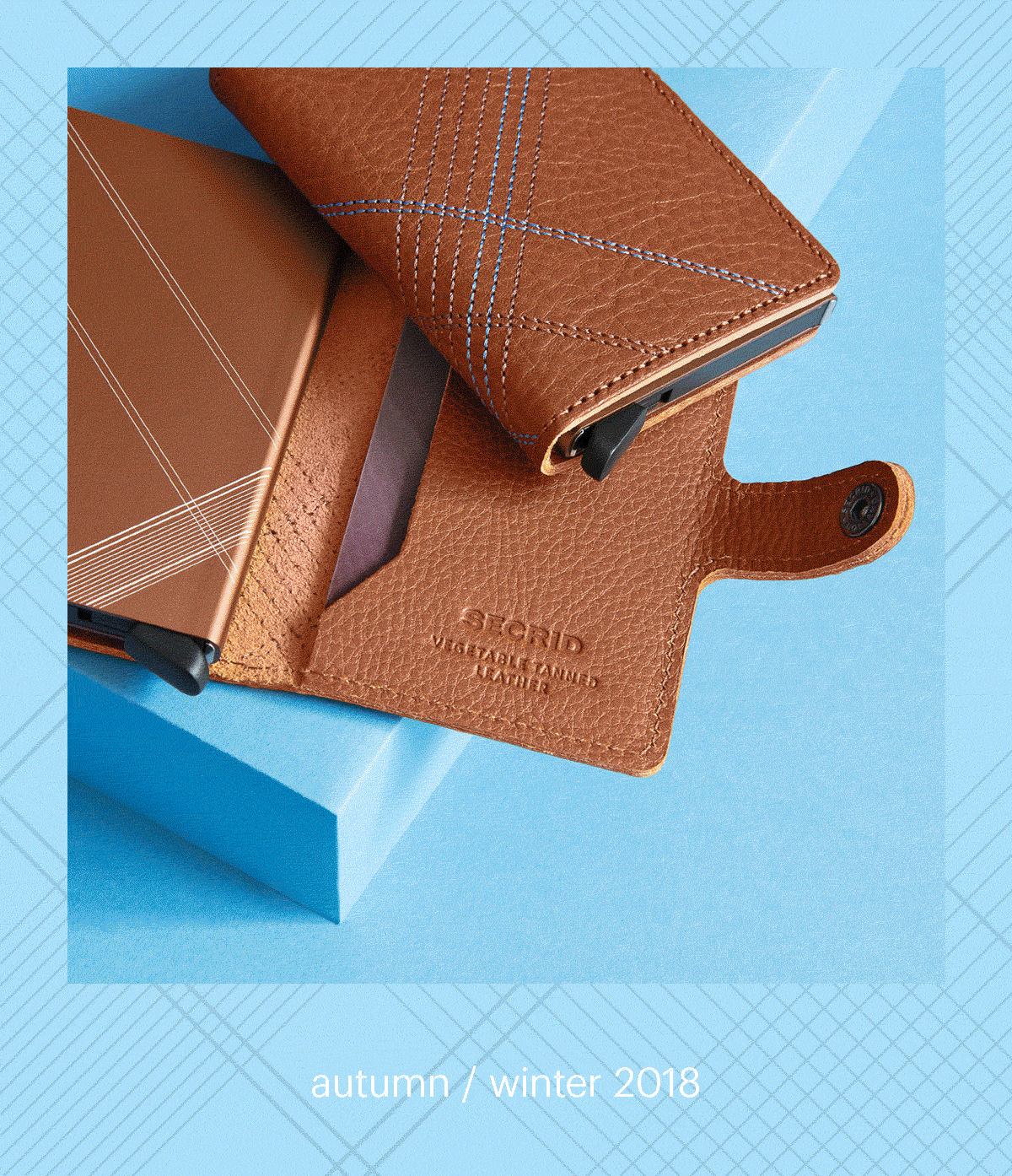 Secrid Miniwallet Stitch Linea Caramello