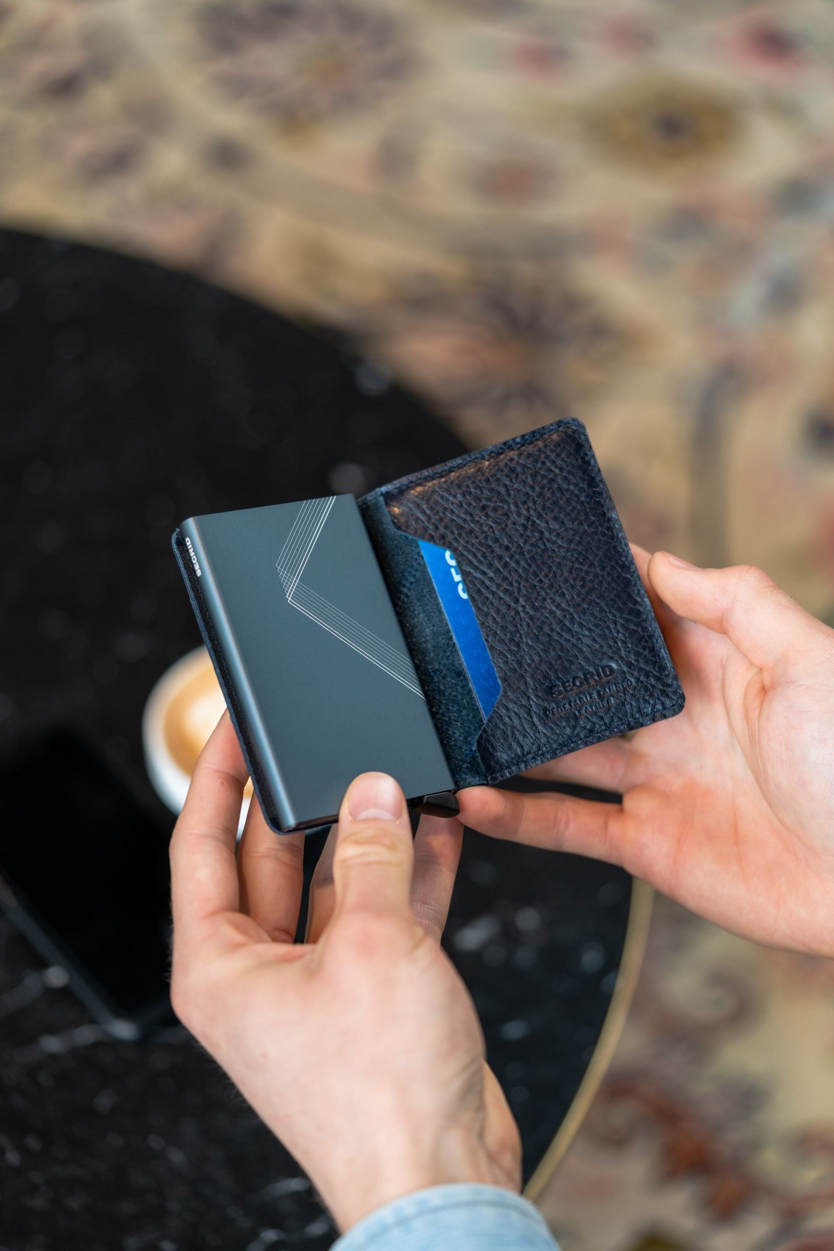 Secrid Slimwallet Stitch Linea Navy