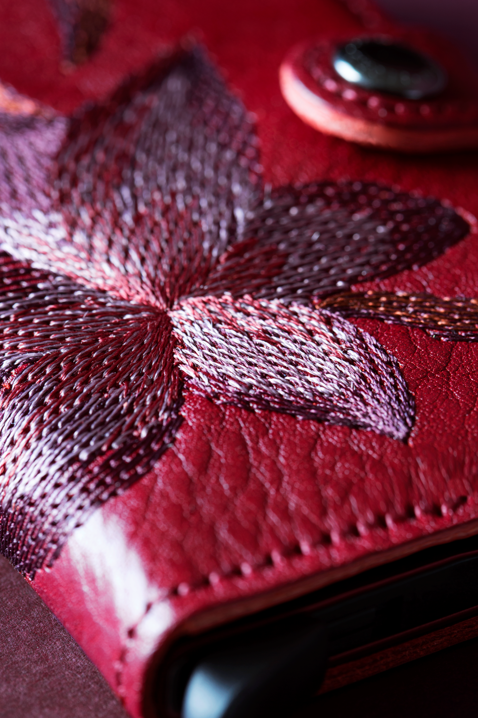 Secrid Miniwallet Stitch Magnolia Rosso