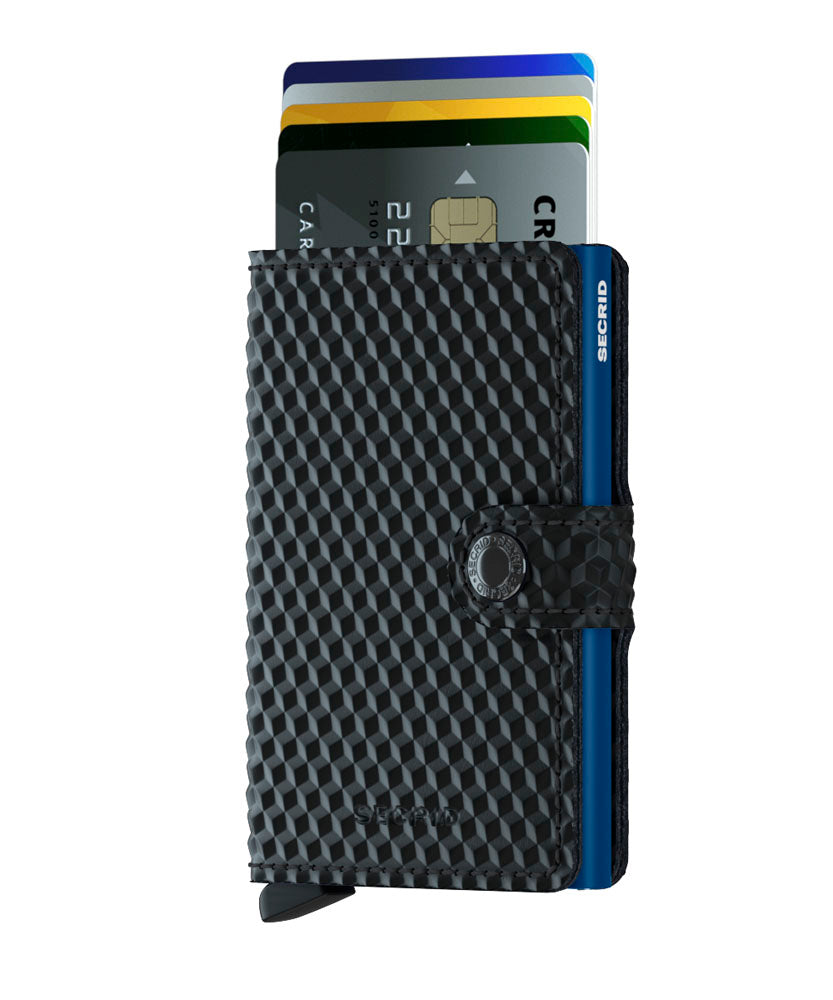 SECRID Miniwallet Cubic Black-Blue