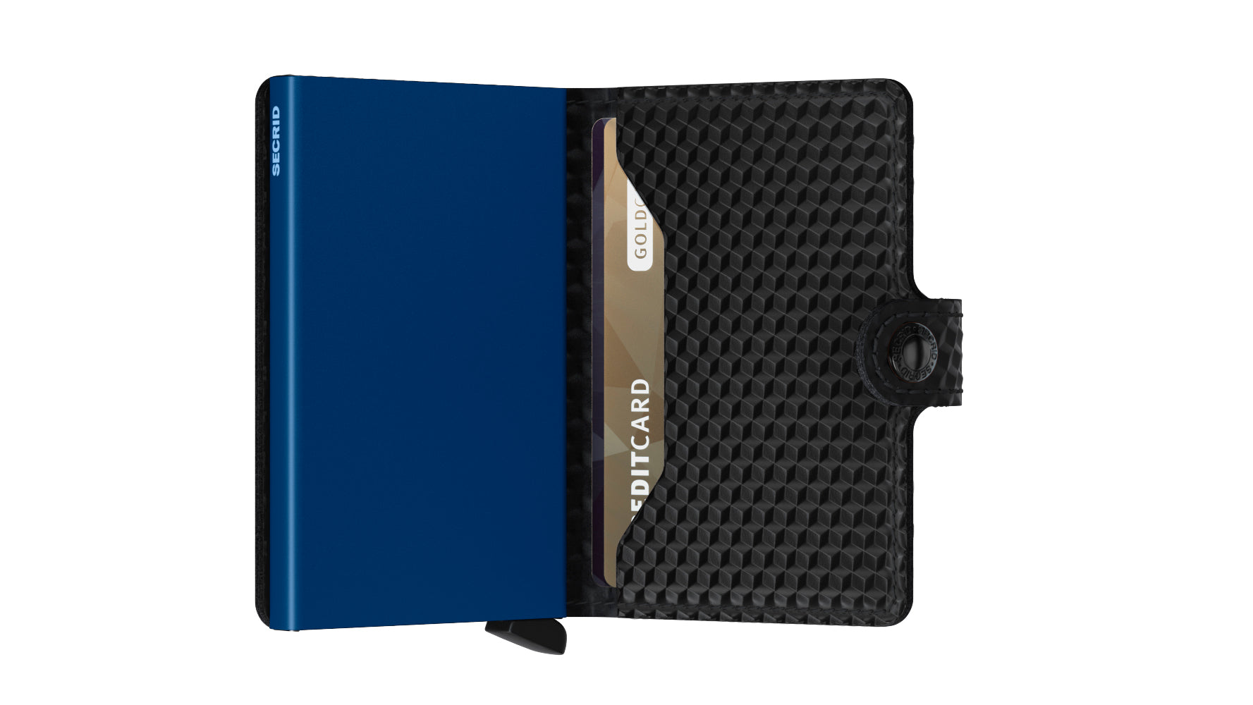 SECRID Miniwallet Cubic Black-Blue