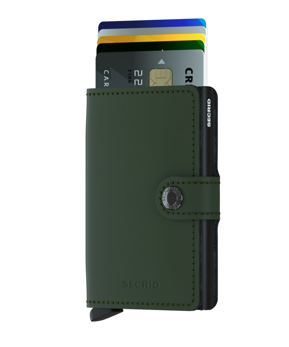 Secrid Miniwallet Matte Green Black