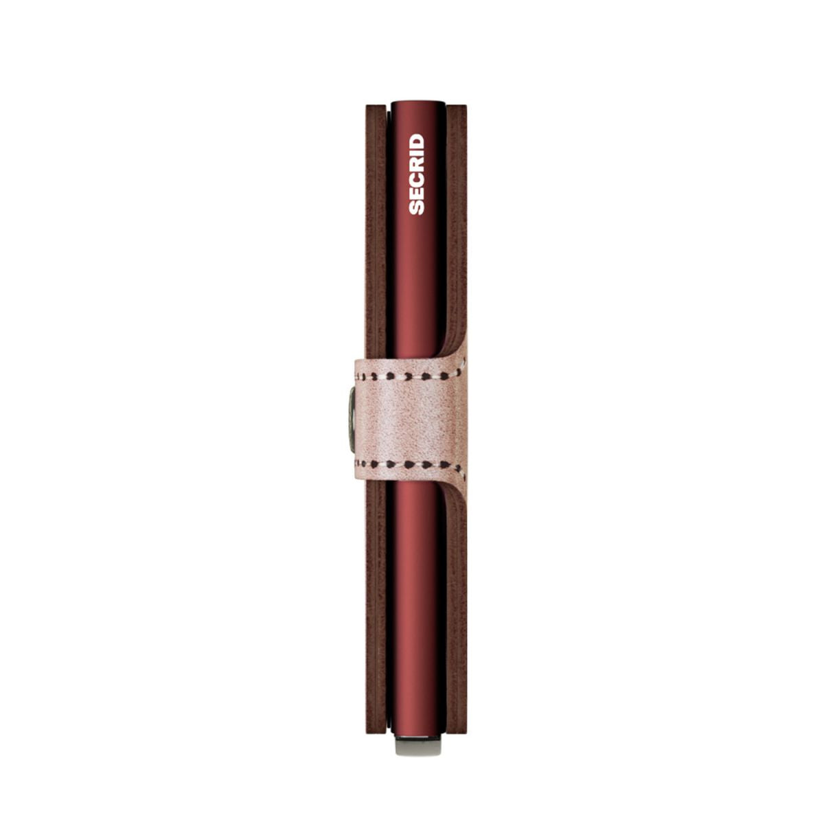 Secrid Miniwallet Metallic Rose - Bordeaux
