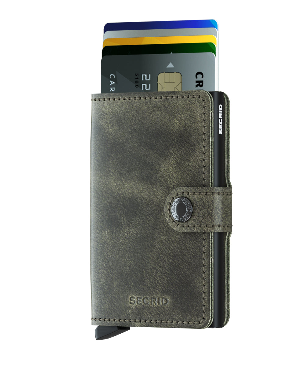 Secrid Miniwallet Vintage Olive Black