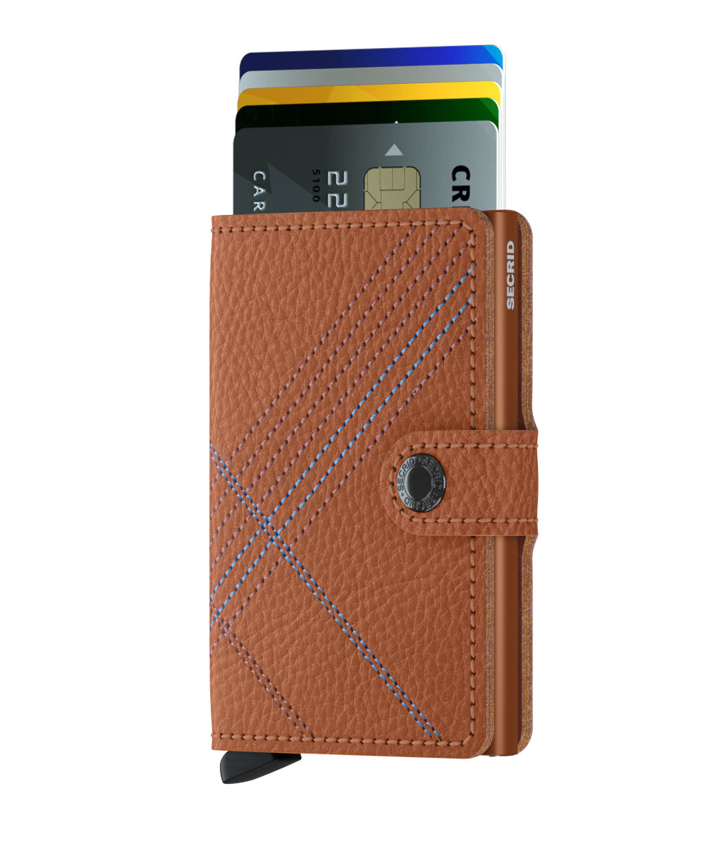 Secrid Miniwallet Stitch Linea Caramello