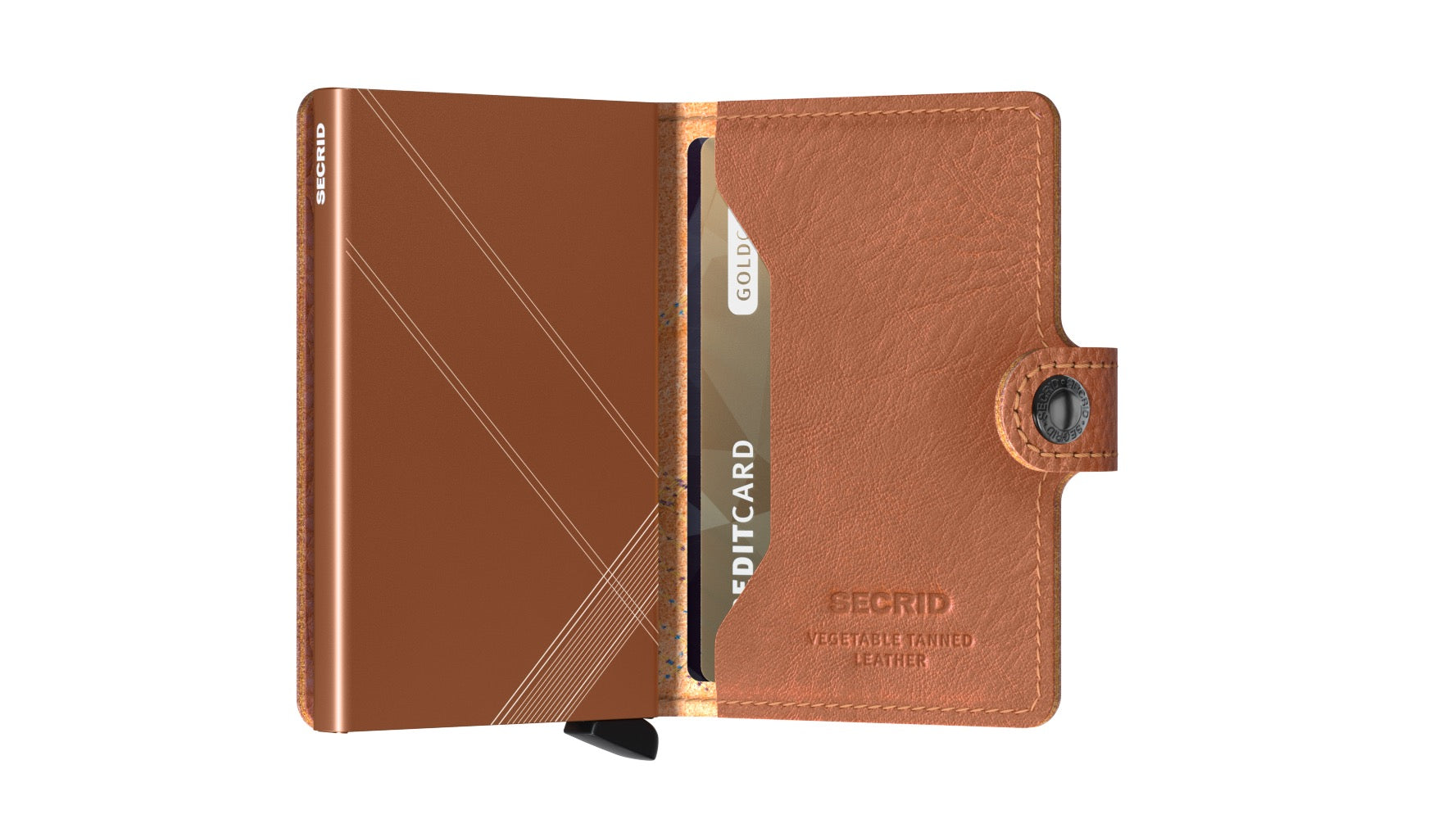 Secrid Miniwallet Stitch Linea Caramello