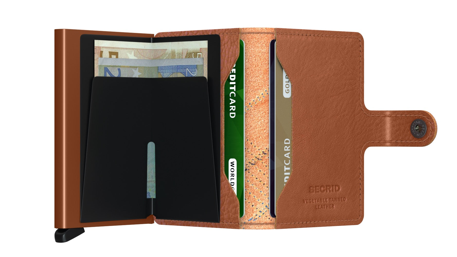 Secrid Miniwallet Stitch Linea Caramello